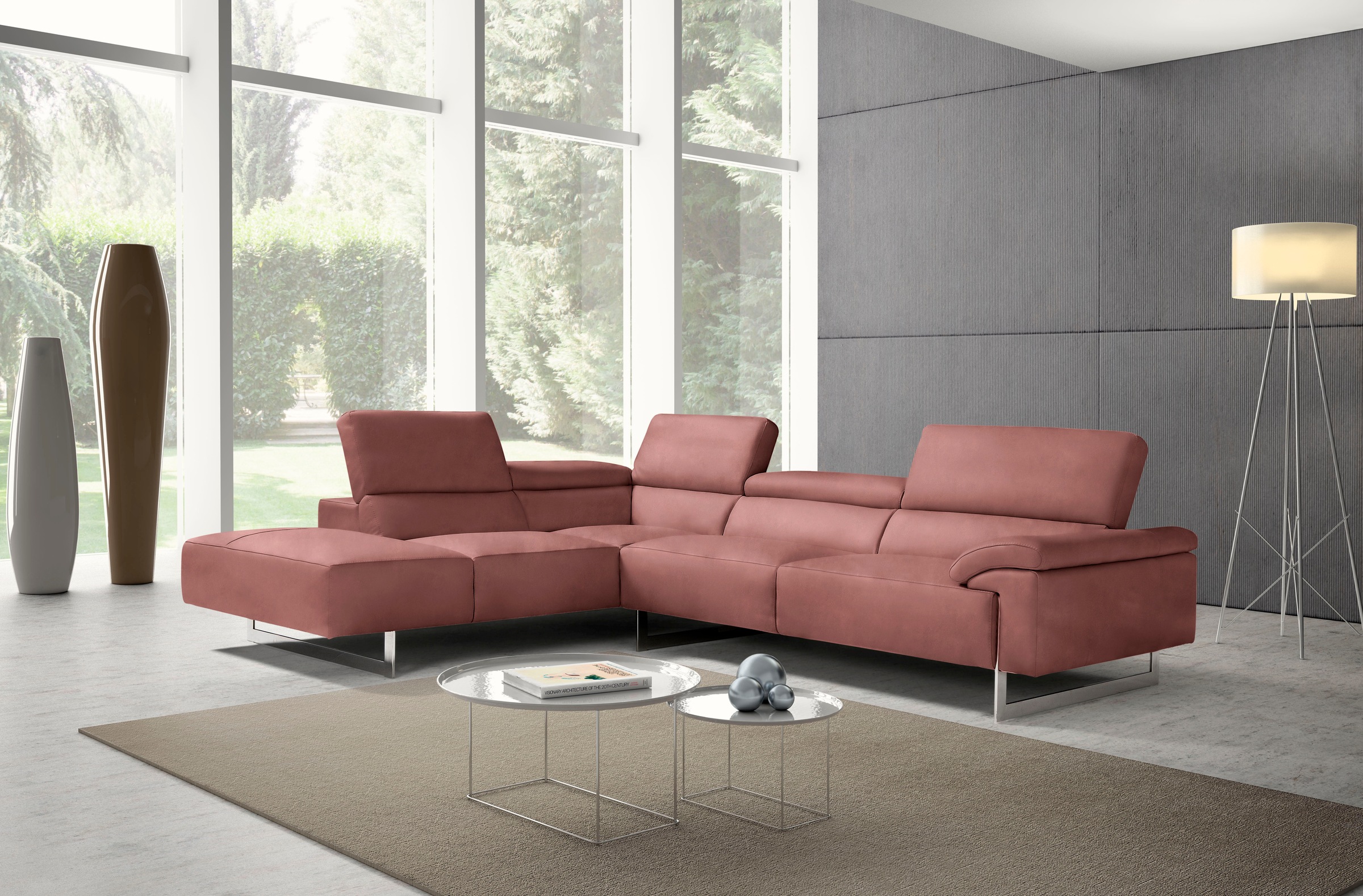 Egoitaliano Ecksofa "Malika, elegant und bequem, Designsofa, L-Form" mit Ot günstig online kaufen