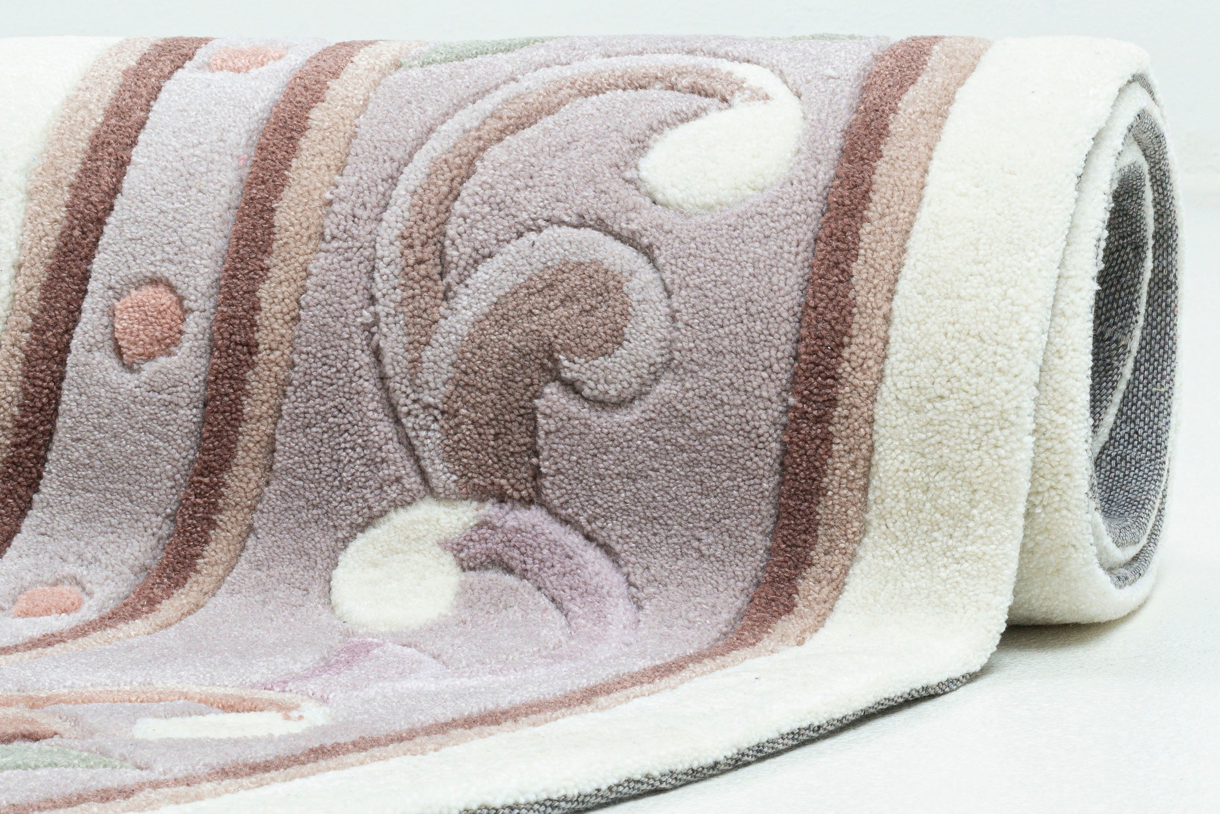 THEKO Teppich »Ming«, oval, 14 mm Höhe, hochwertiges Acrylgarn, ideal im Wohnzimmer & Schlafzimmer