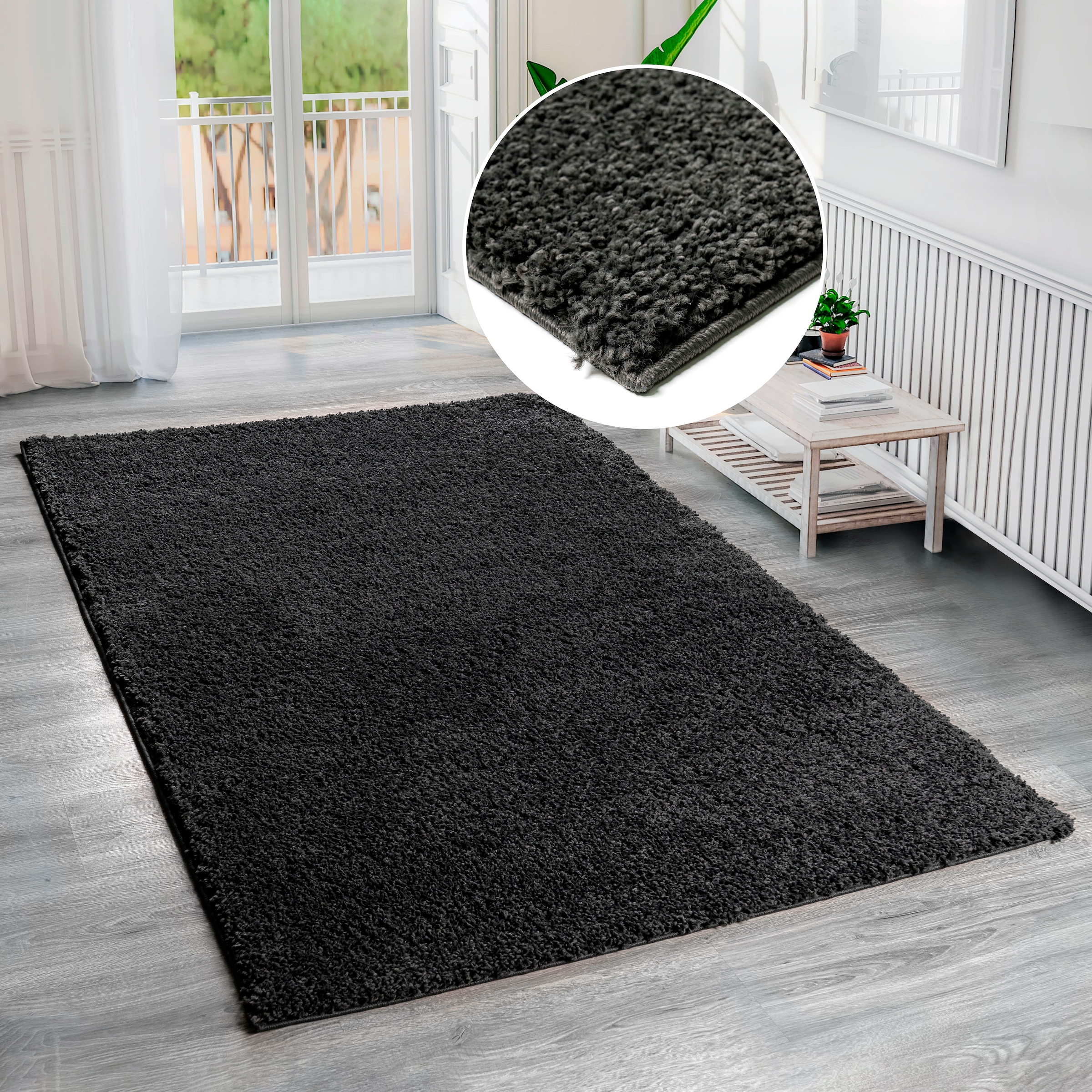 Bruno Banani Hochflor-Teppich »Shaggy Soft«, rechteckig, 30 mm Höhe, gewebt günstig online kaufen