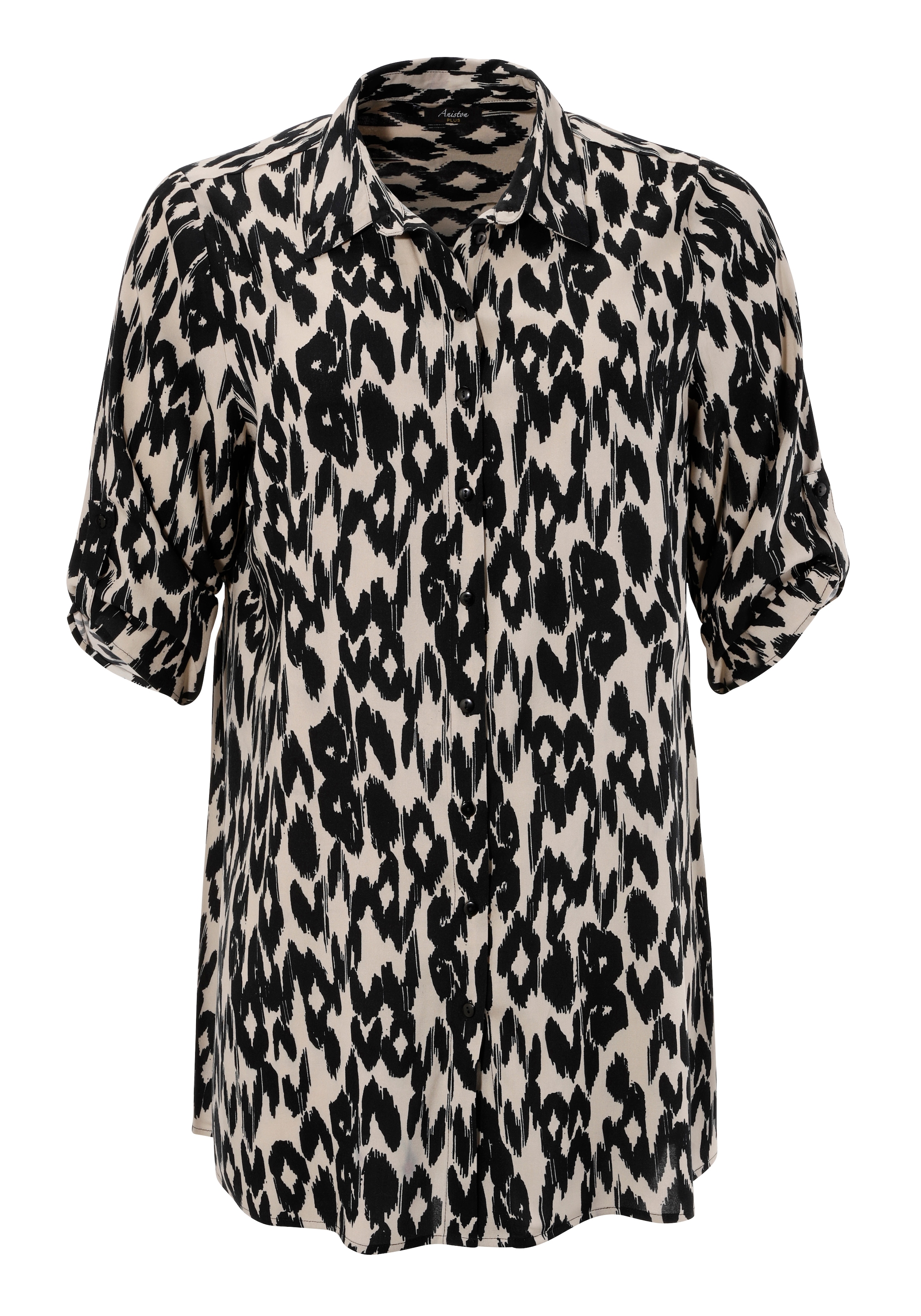 Aniston PLUS Hemdbluse, trendiges Design