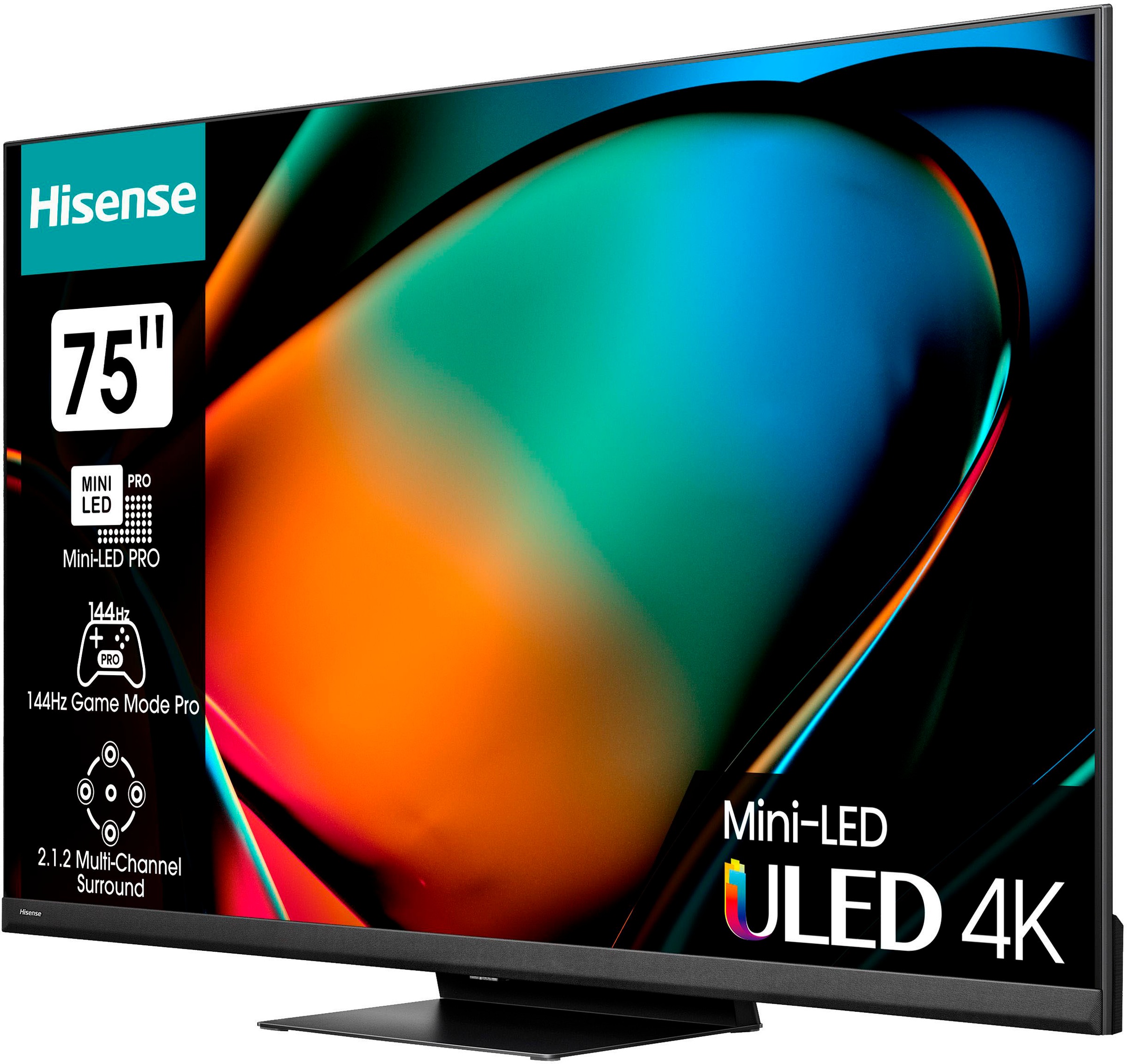 Hisense Mini-LED-Fernseher »75U8KQ«, 189 cm/75 Zoll, 4K Ultra HD, Smart-TV