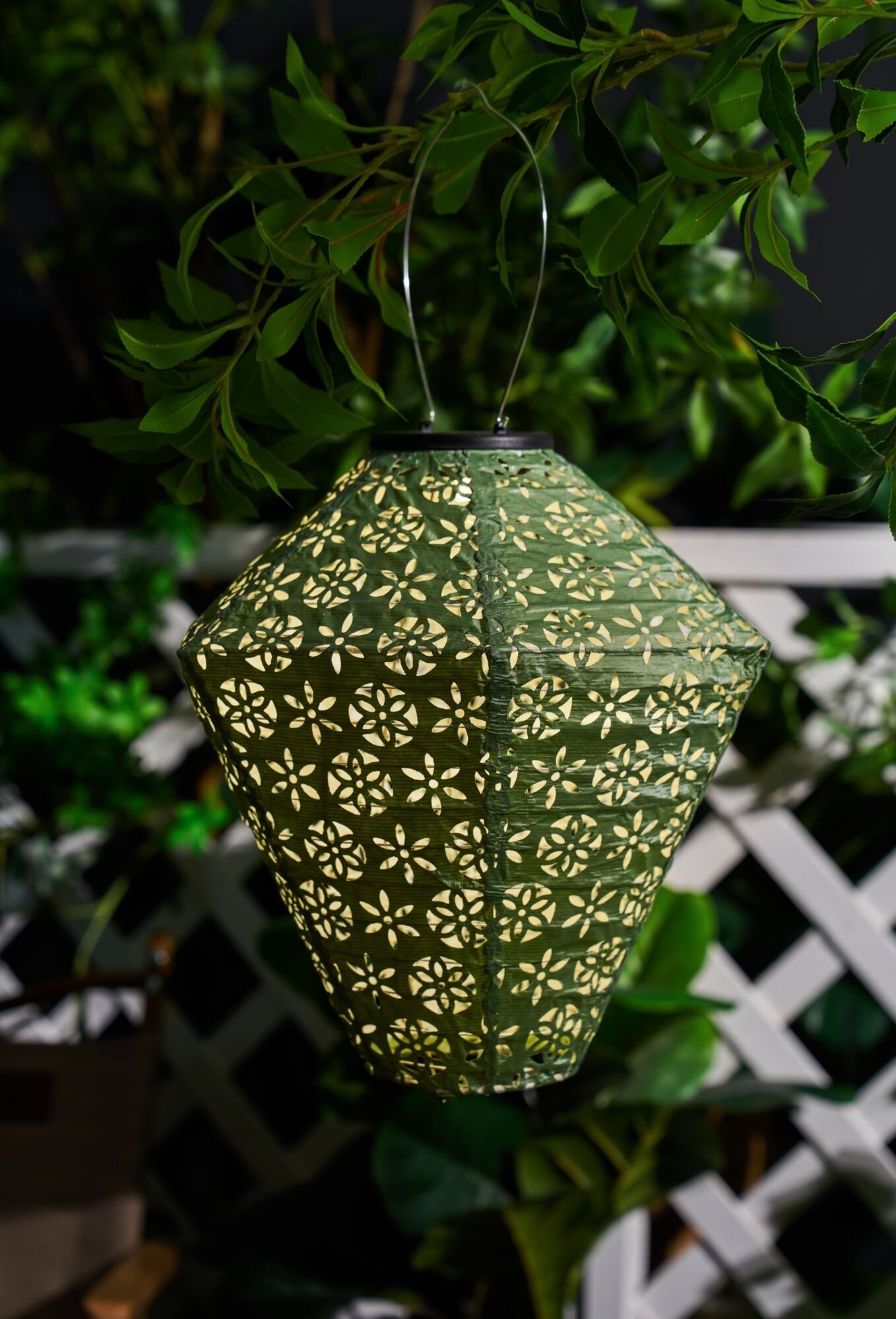 Pauleen LED Laterne »Sunshine Flower Lampion Solar grün Tyvek Vlies«, 1  flammig-flammig auf Rechnung kaufen