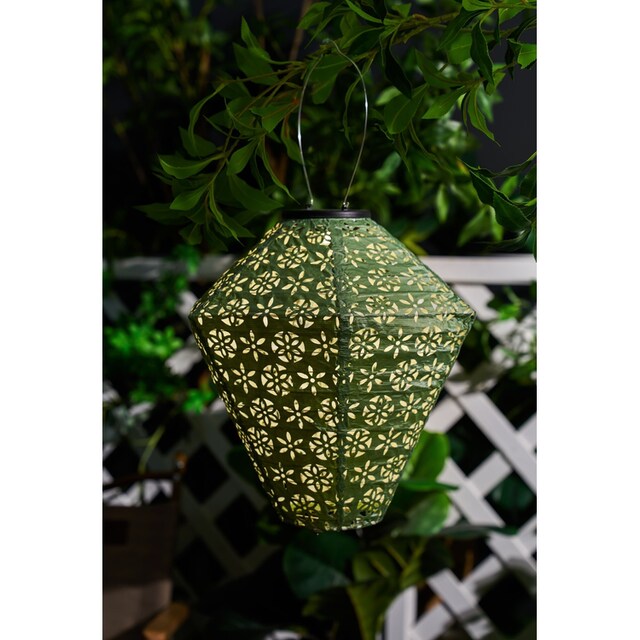 Pauleen LED Laterne »Sunshine Flower Lampion Solar grün Tyvek Vlies«, 1  flammig-flammig auf Rechnung kaufen
