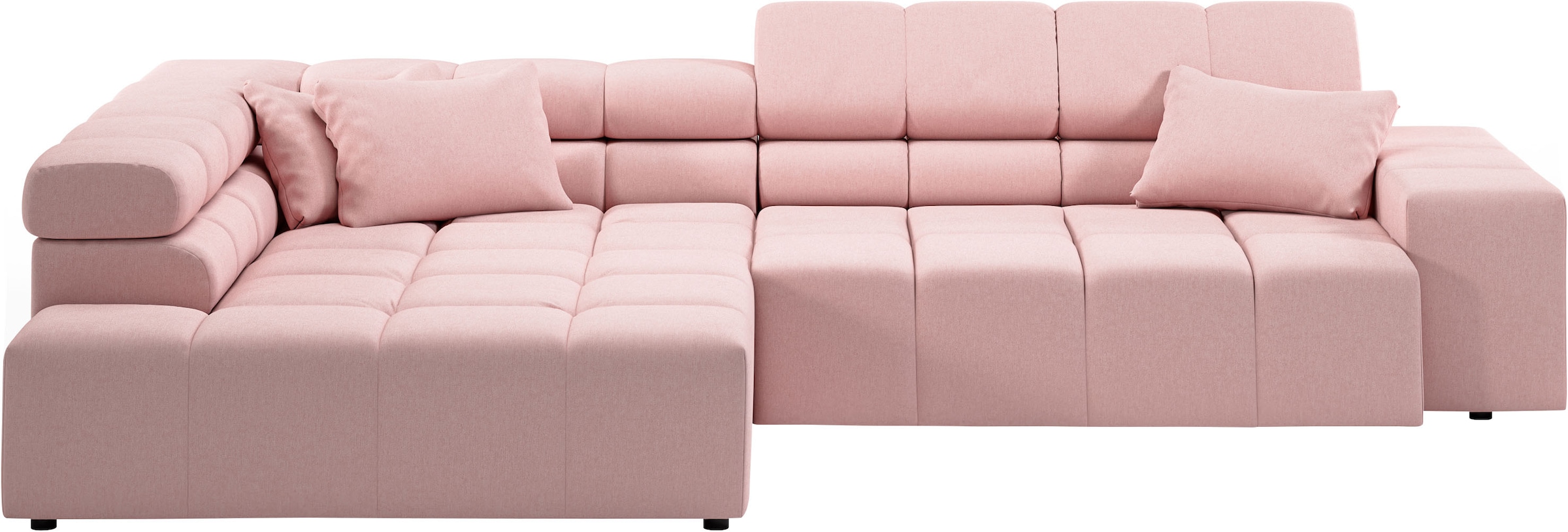 INOSIGN Ecksofa »Ancona incl. Kopfteilverstellung, OTTOs Choice, Breite 319cm, L-Form«, wahlweise motorische Sitztiefenverstellung, auch in Cord + Easy Care