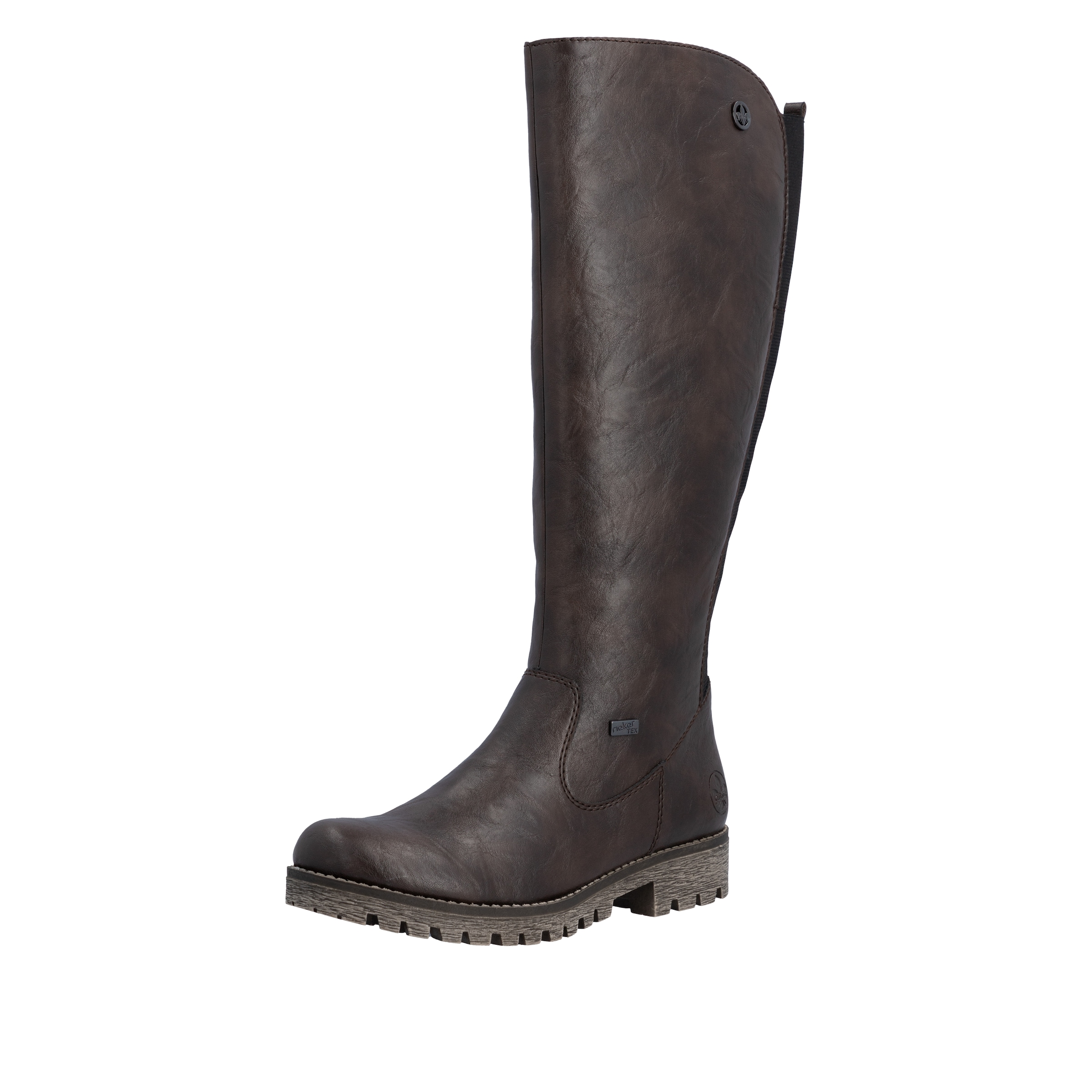 Rieker Winterstiefel  , Langschaftstiefel, Winterstiefel im klassischen Look, TEX-Membran