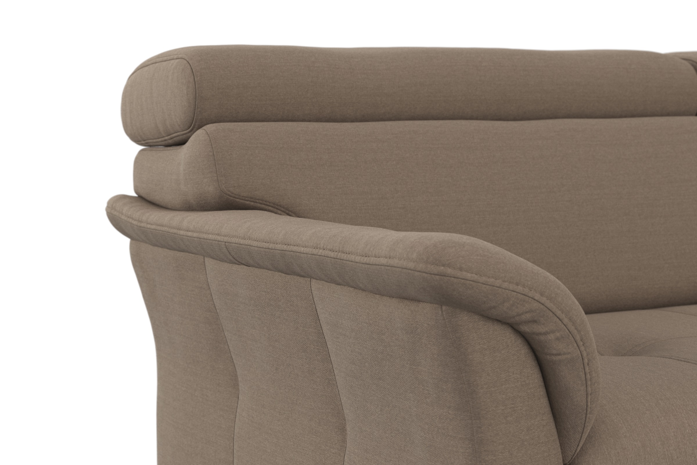 sit&more Ecksofa »Marano L-Form«, inklusive Kopfteilverstellung, wahlweise mit Bettfunktion, Bettkasten