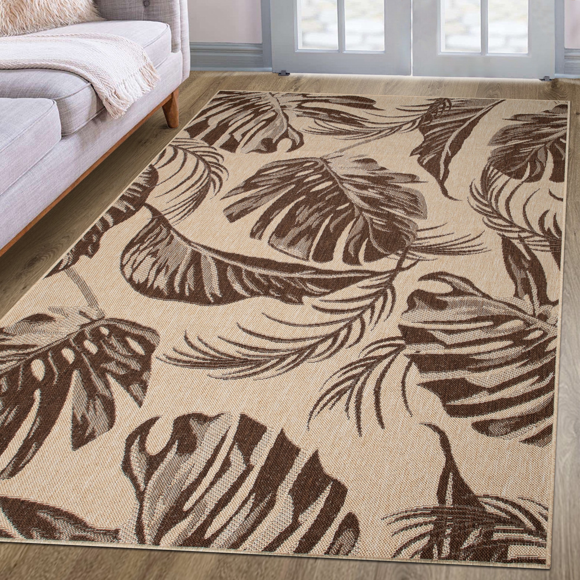 Bruno Banani Teppich »Larral«, rechteckig, 3 mm Höhe, In-und Outdoorgeeignet, Sisal-Look robust, leicht zu reinigen