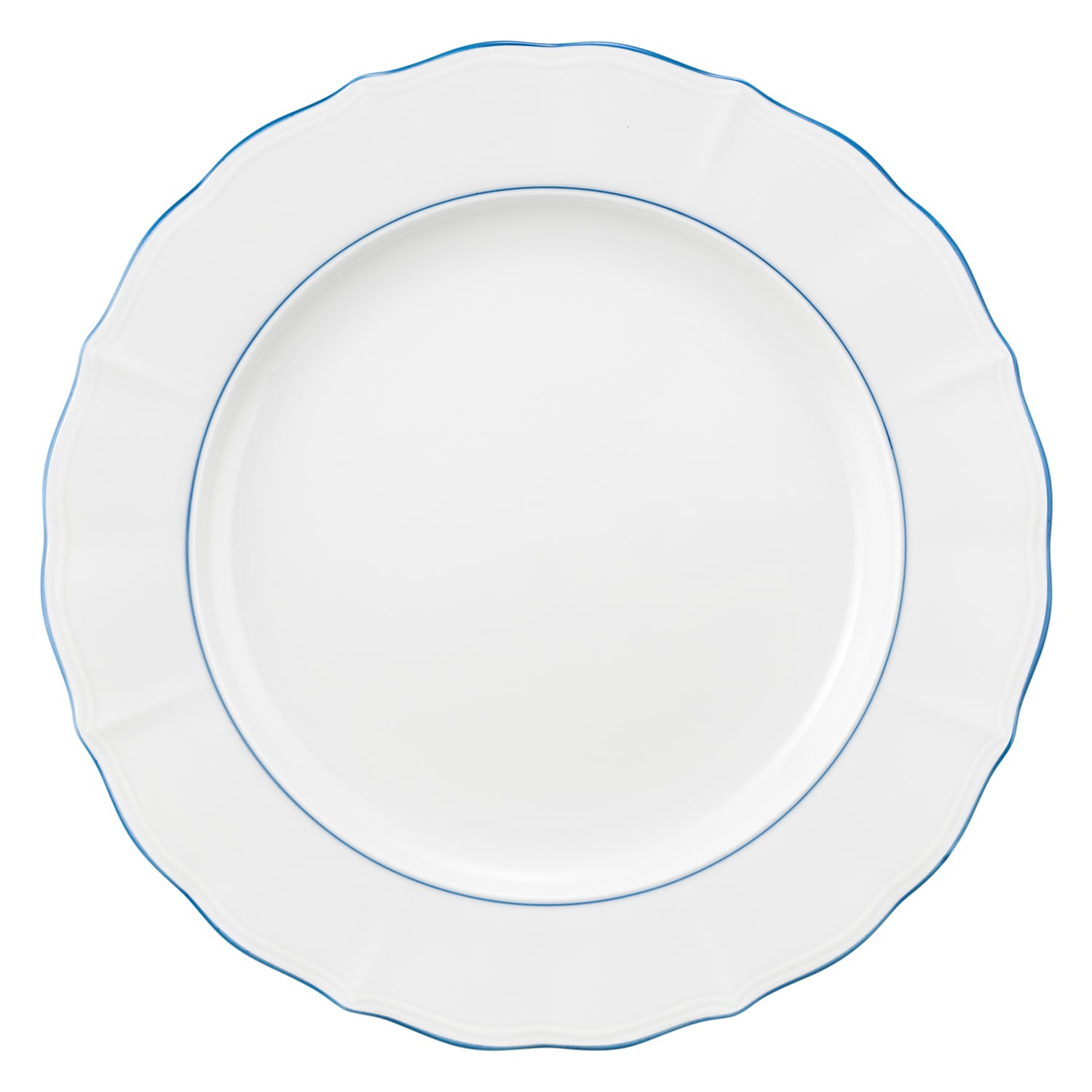 Seltmann Weiden Tafelservice »Tafelservice 12-teilig Sonate Blue Lines, Teller, Suppenteller« Speiseeller, Suppenteller, weiß, blau