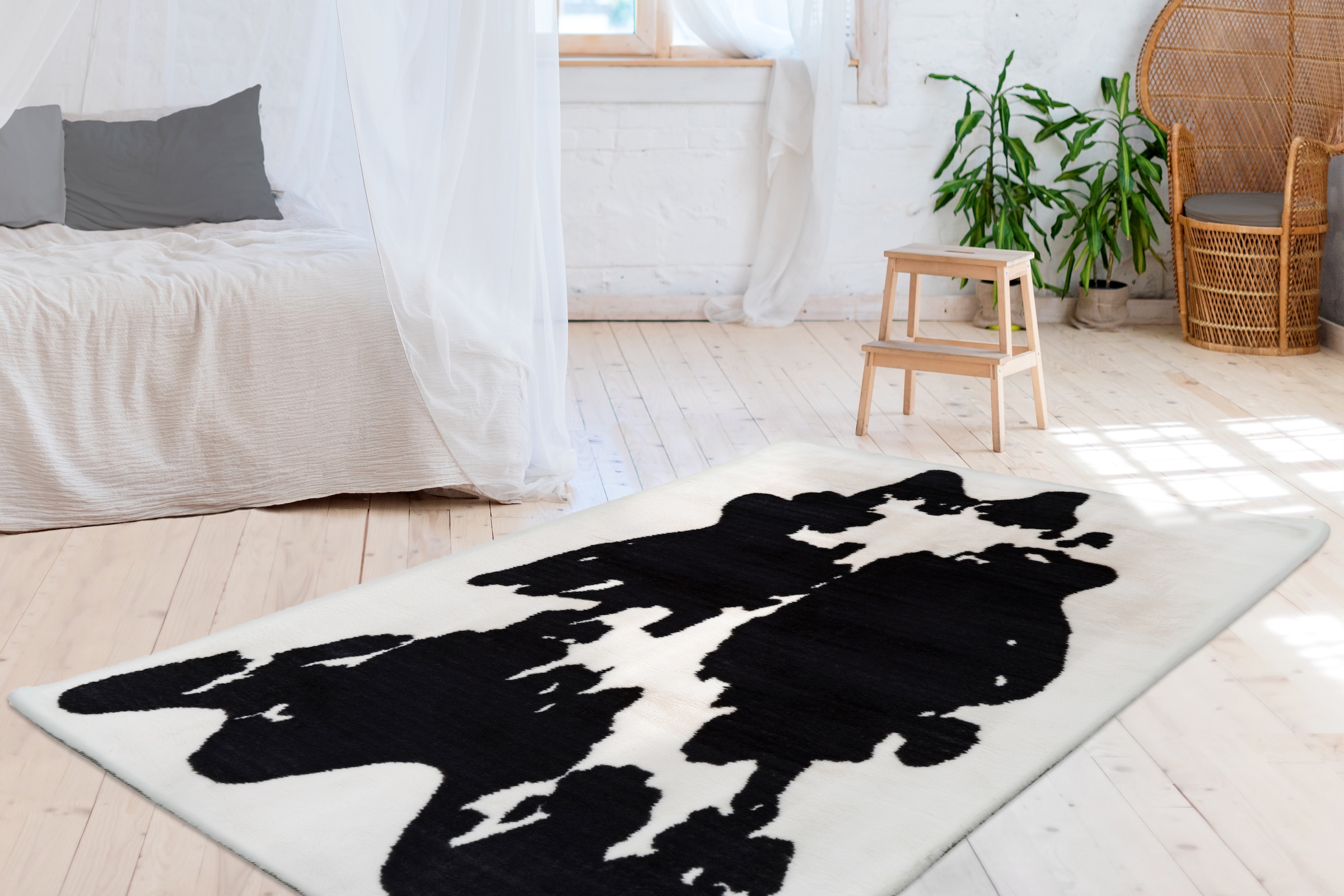 Arte Espina Teppich »Rabbit Animal 500«, rechteckig, 30 mm Höhe, Kuscheliger Hochflorteppich, per Hand getuftet, mit Baumwollrücken