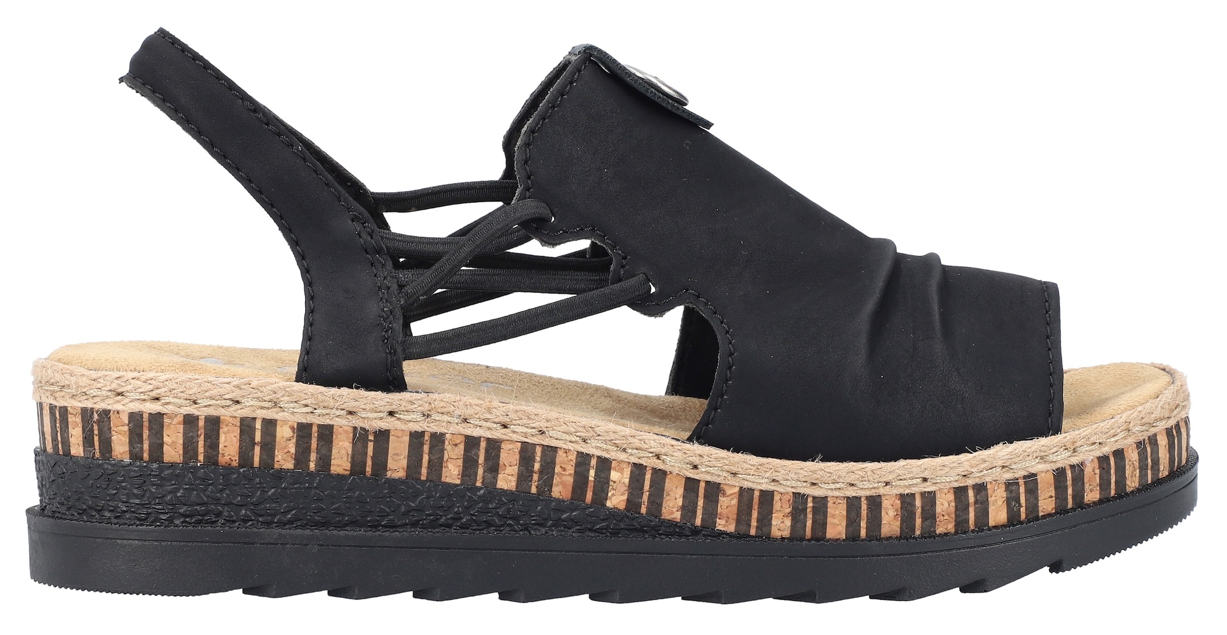 Rieker Plateausandale  Sommerschuh, Sandalette, modisches Plateau