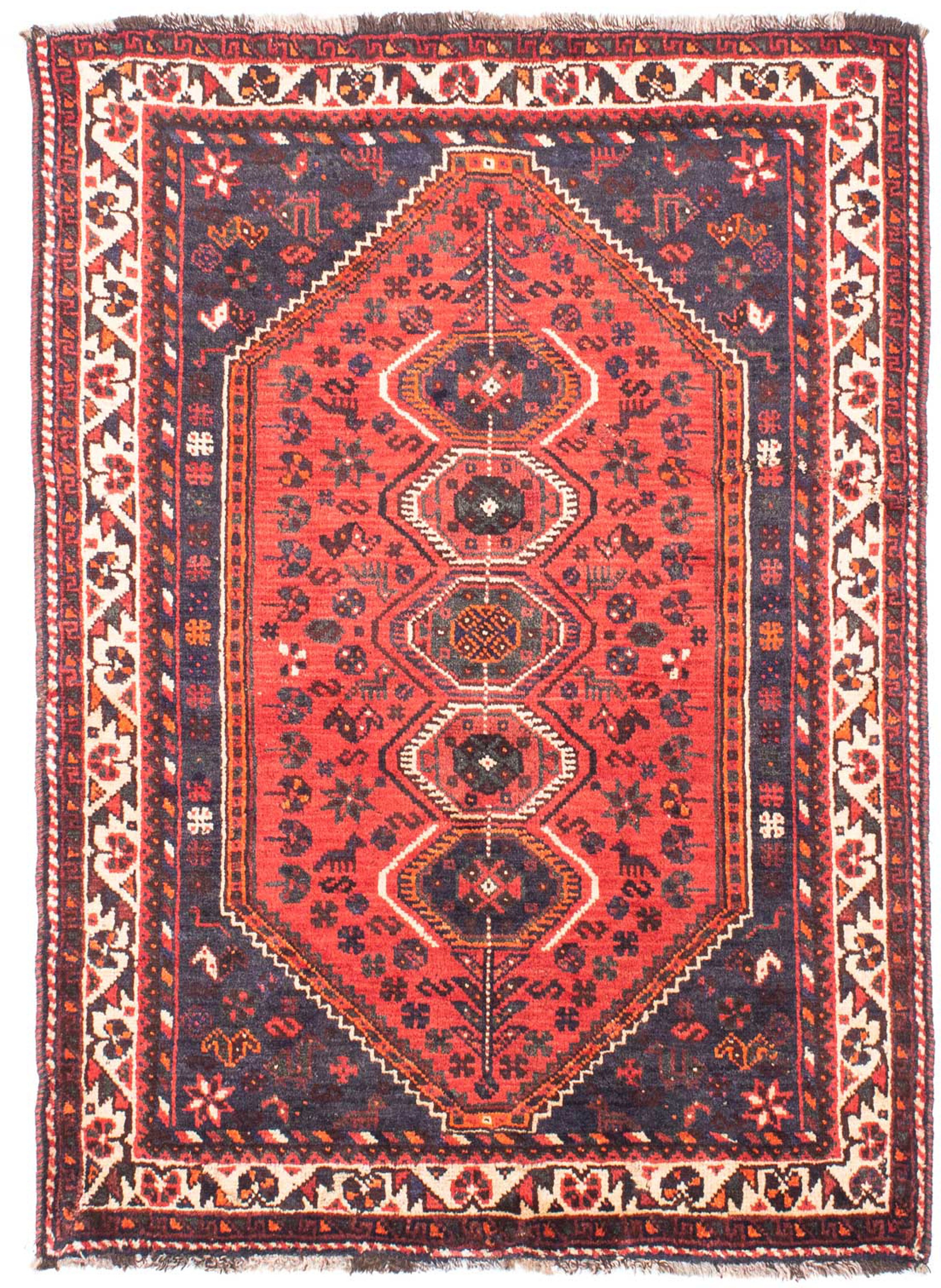 morgenland Orientteppich »Perser - Nomadic - 155 x 116 cm - dunkelrot«, rec günstig online kaufen