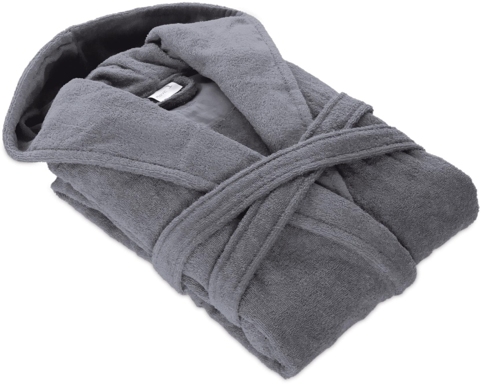 Möve Unisex-Bademantel »Superwuschel Kapuze, ideal für Sauna & Spa, Hotelbademantel«, (1 St.), in Uni
