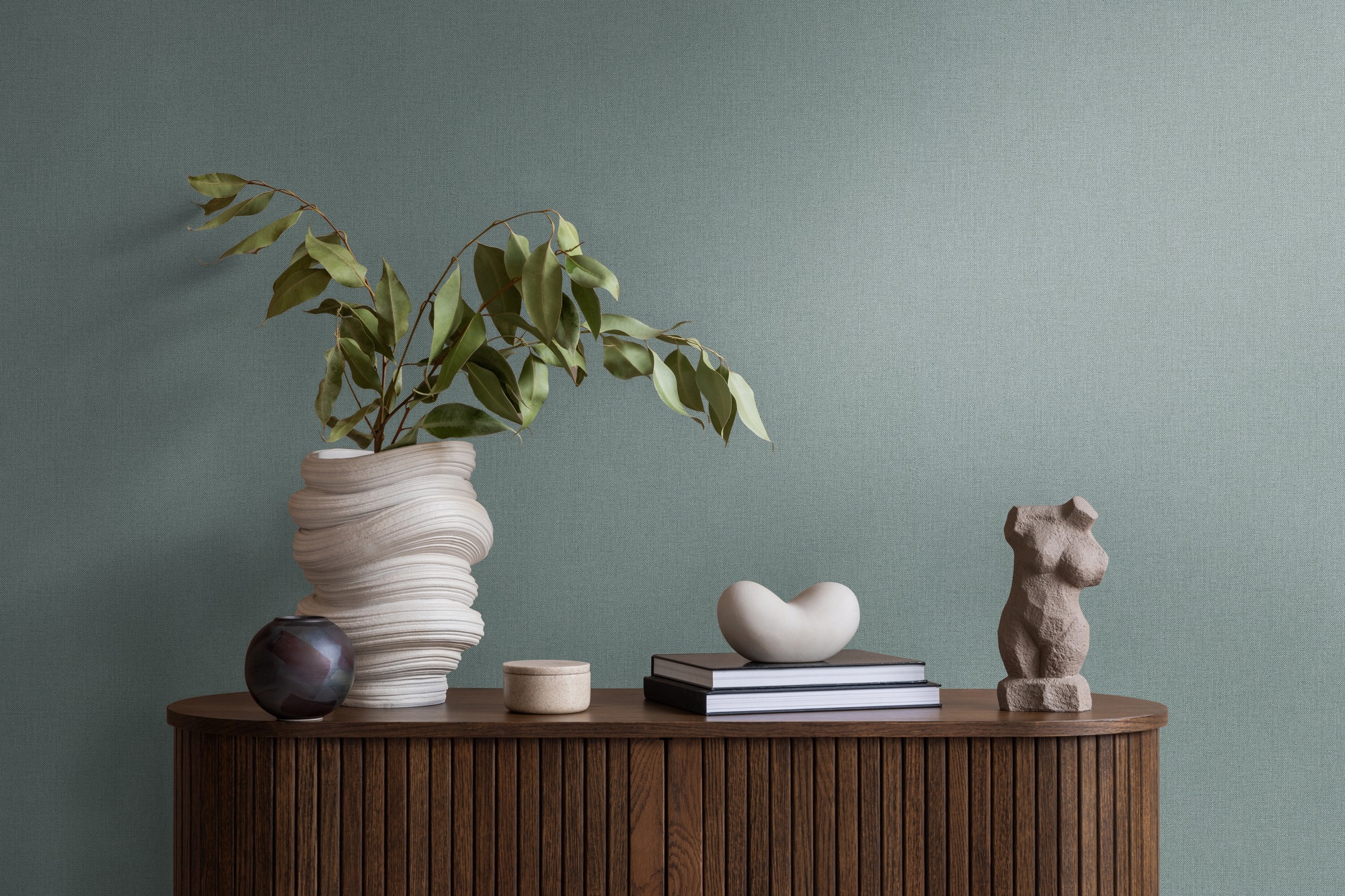 A.S. Création Vliestapete »Pure Elegance einfarbige Tapete Unitapete mit Struktur Landhaus« matt strukturiert Vliestapete Uni für Schlafzimmer Küche Wohnzimmer Einfarbig Design