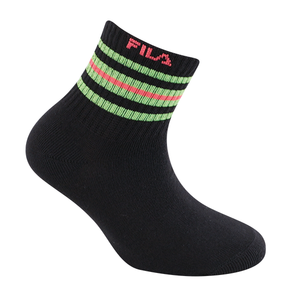 Fila Kurzsocken 6 Paar,  Cotton-Mix, mit Rippenbündchen