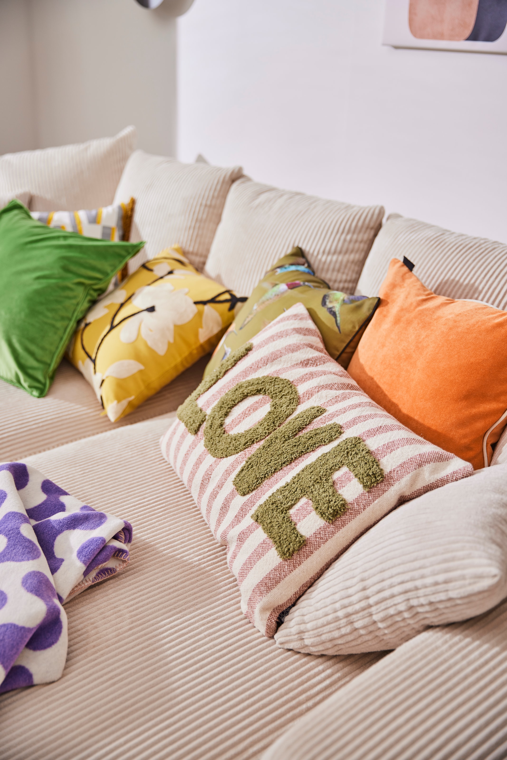 done.® Dekokissen »CUSHION HAPPY STRIPE LOVE«