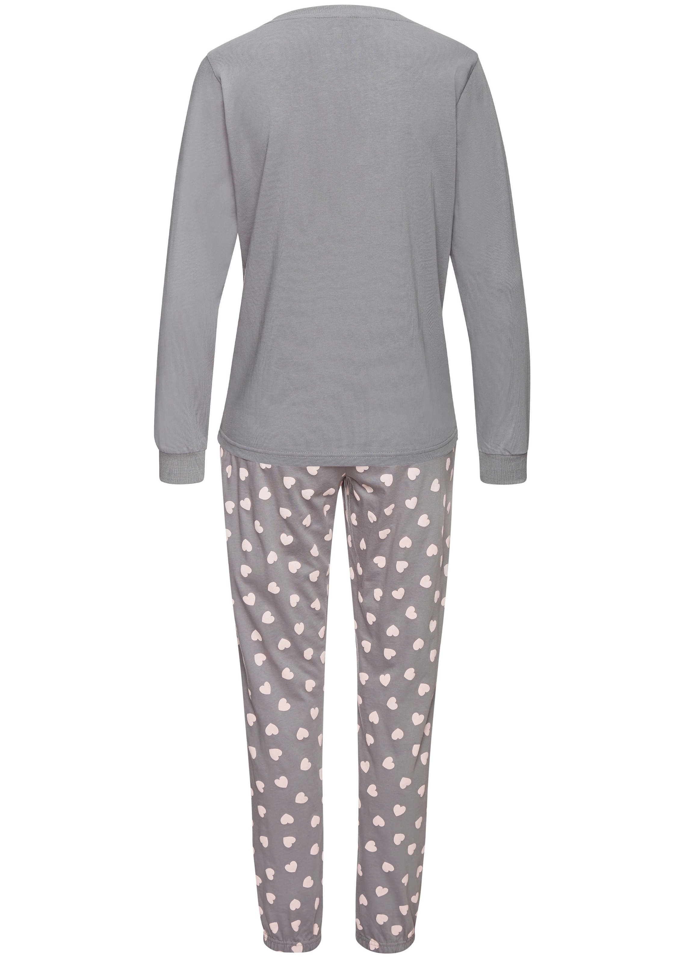 Vivance Dreams Pyjama Set, 2 tlg. mit süßem Herzmuster