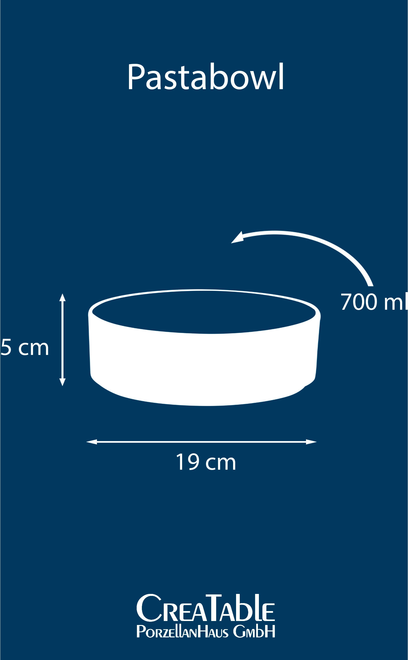 CreaTable Schale »Futuro«, 4 tlg., aus Steinzeug, Pastabowl, Salatschale, Servierschale, Snackschale, Ø 19 cm