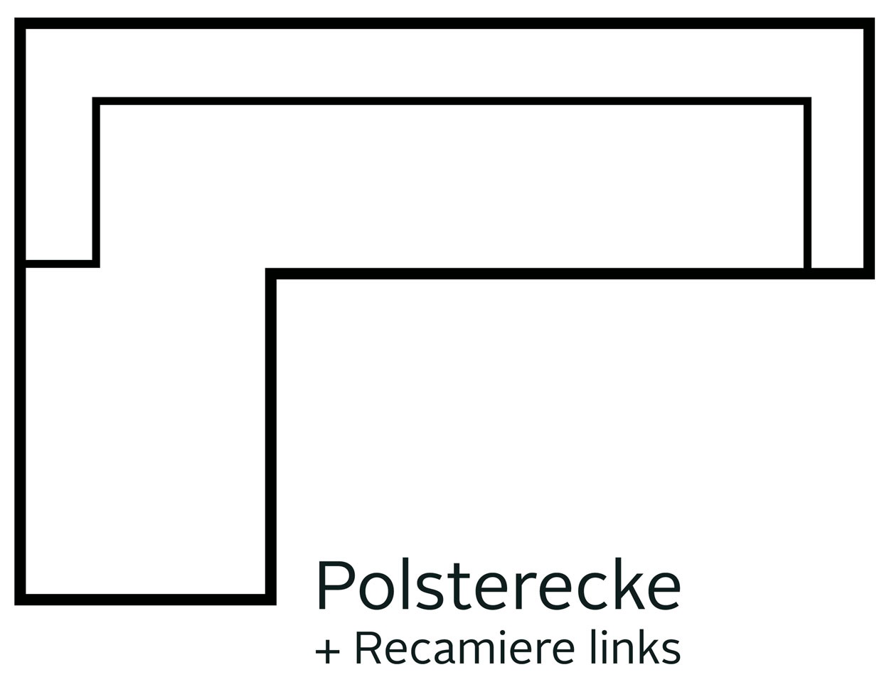 Home affaire Ecksofa »TRIPLO optionale Schlafsofa mit Bettkasten, Maße B/T/H: 234/164/89 cm«, L-Form wahlweise mit Bettfunktion - Liegefläche 132x210 cm