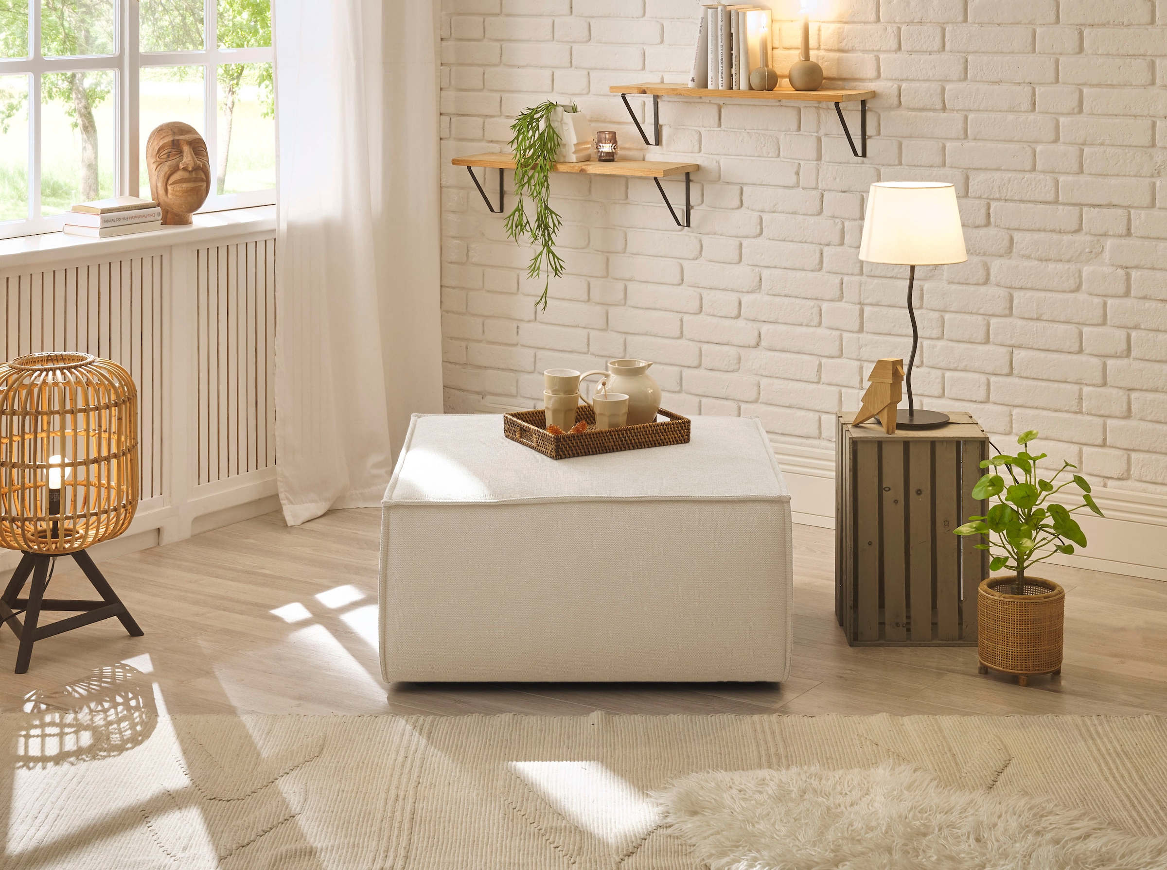 andas Hocker »Finnley«, quadratisch, passt z. Loveseat Finnley