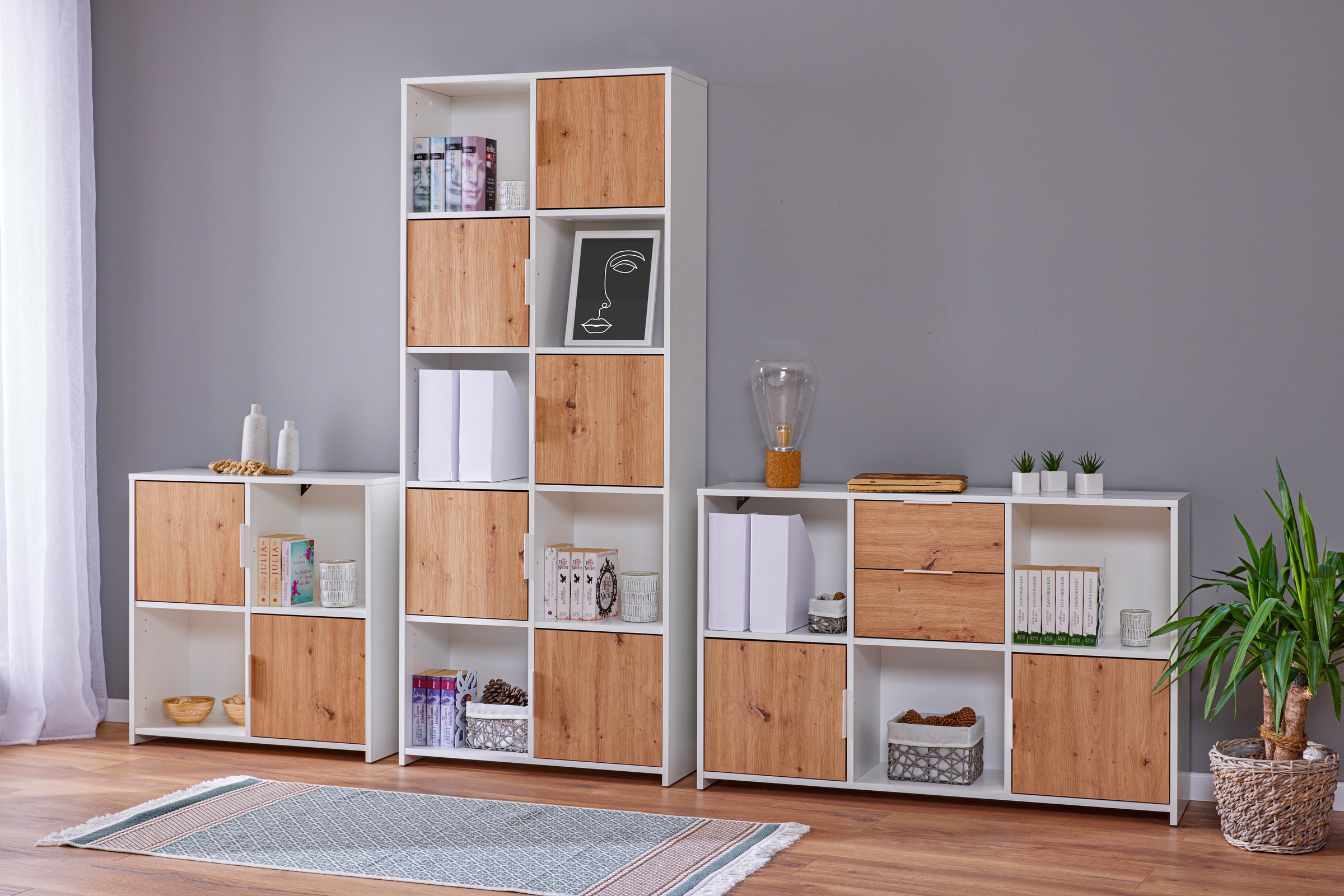 Inter Link Kommode »Kommode Pepeto« 1 Stk. tlg. Modular, individuelle Gestaltung, BxTxH: ca. 77 x 30 x 77 cm