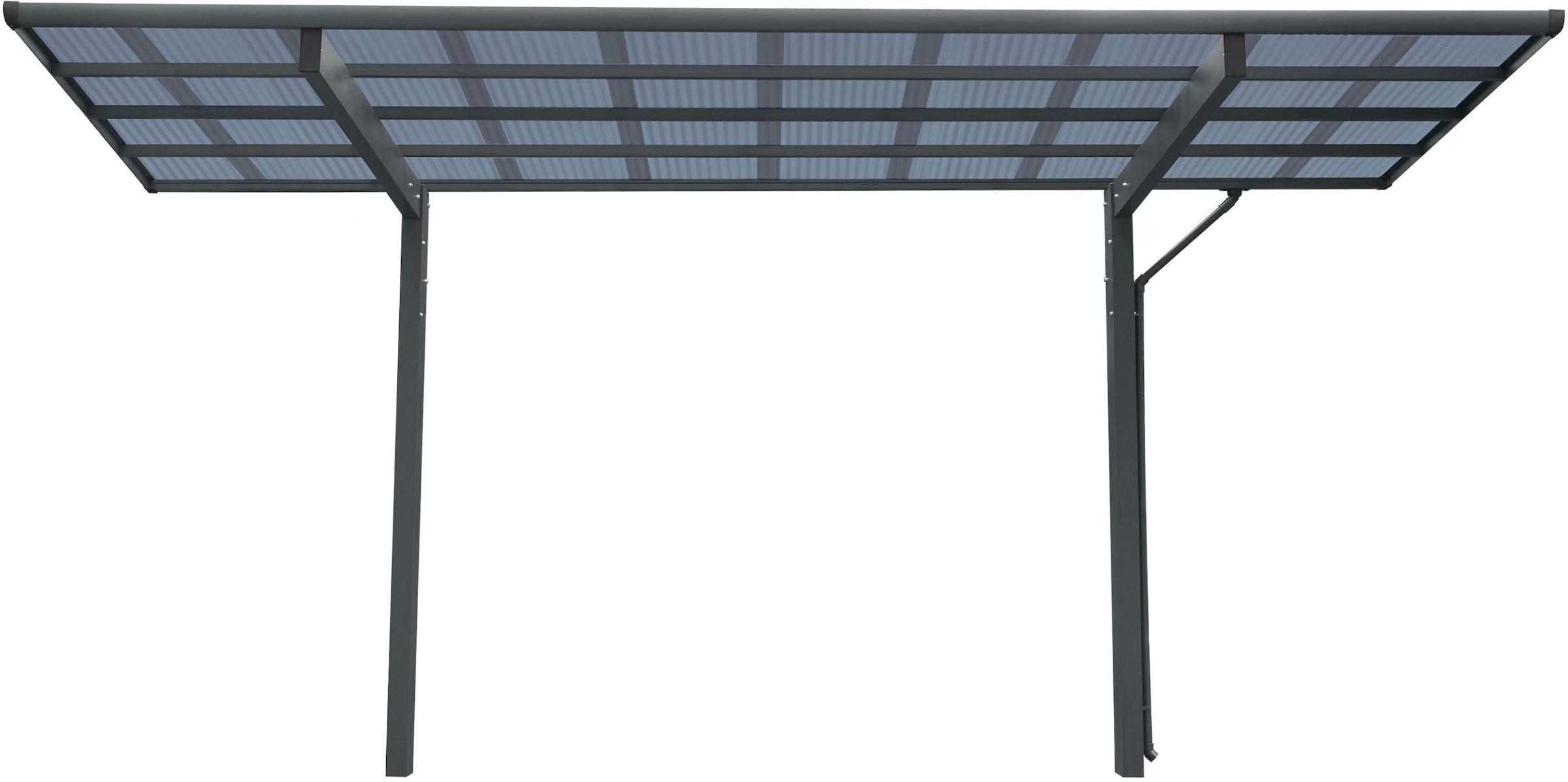 Ximax Einzelcarport »Wing Typ 80«, Aluminium, 253 cm, Anthrazit