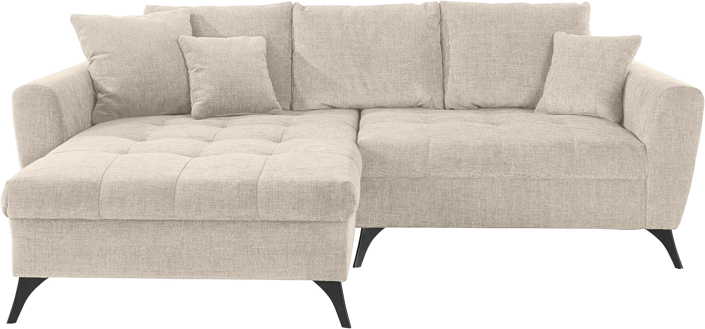 INOSIGN Ecksofa "Lörby L-Form", auch mit Aqua clean-Bezug, feine Steppung i günstig online kaufen