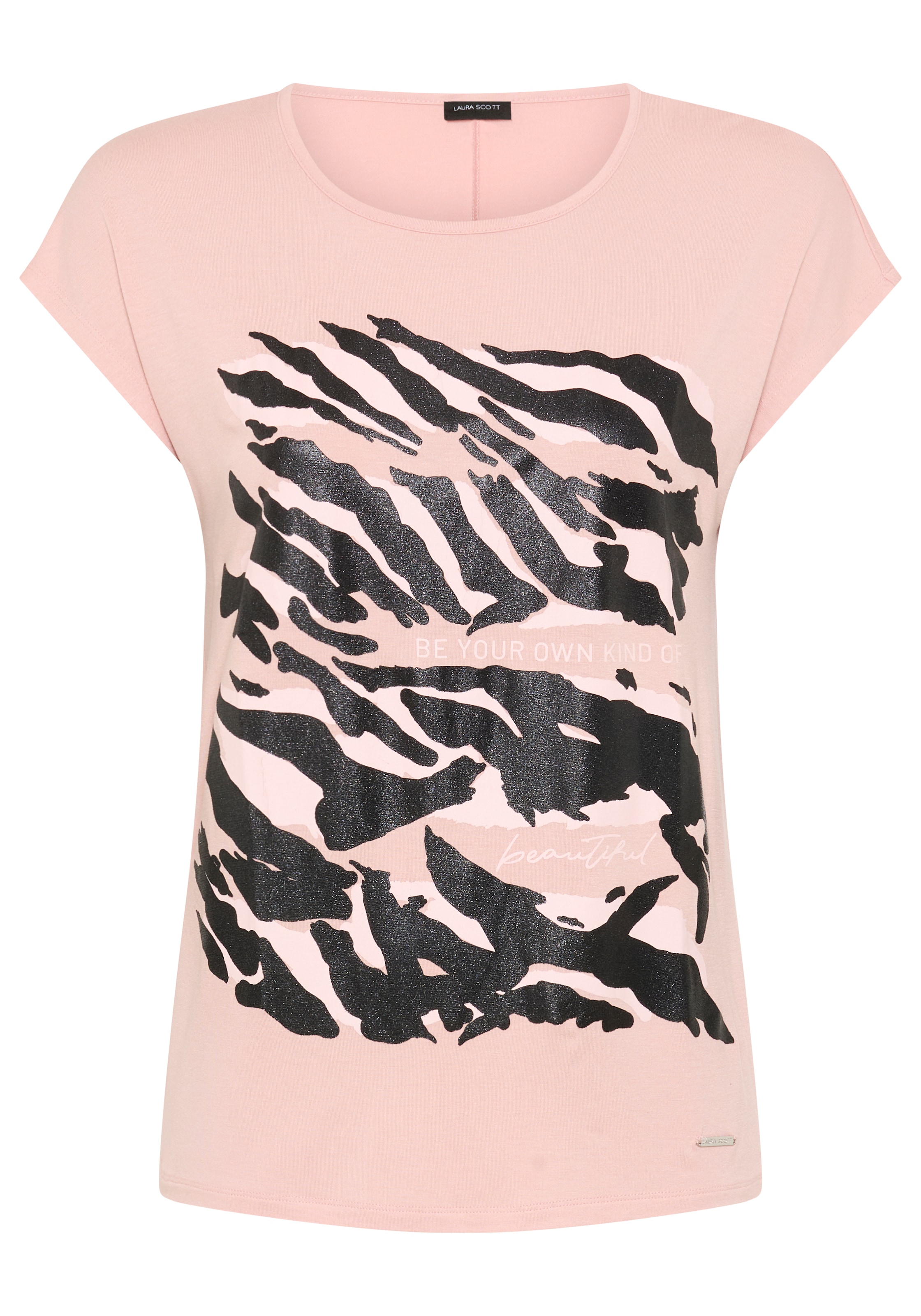 Laura Scott T-Shirt figurumspielende Passform, aus elastischem Single Jersey
