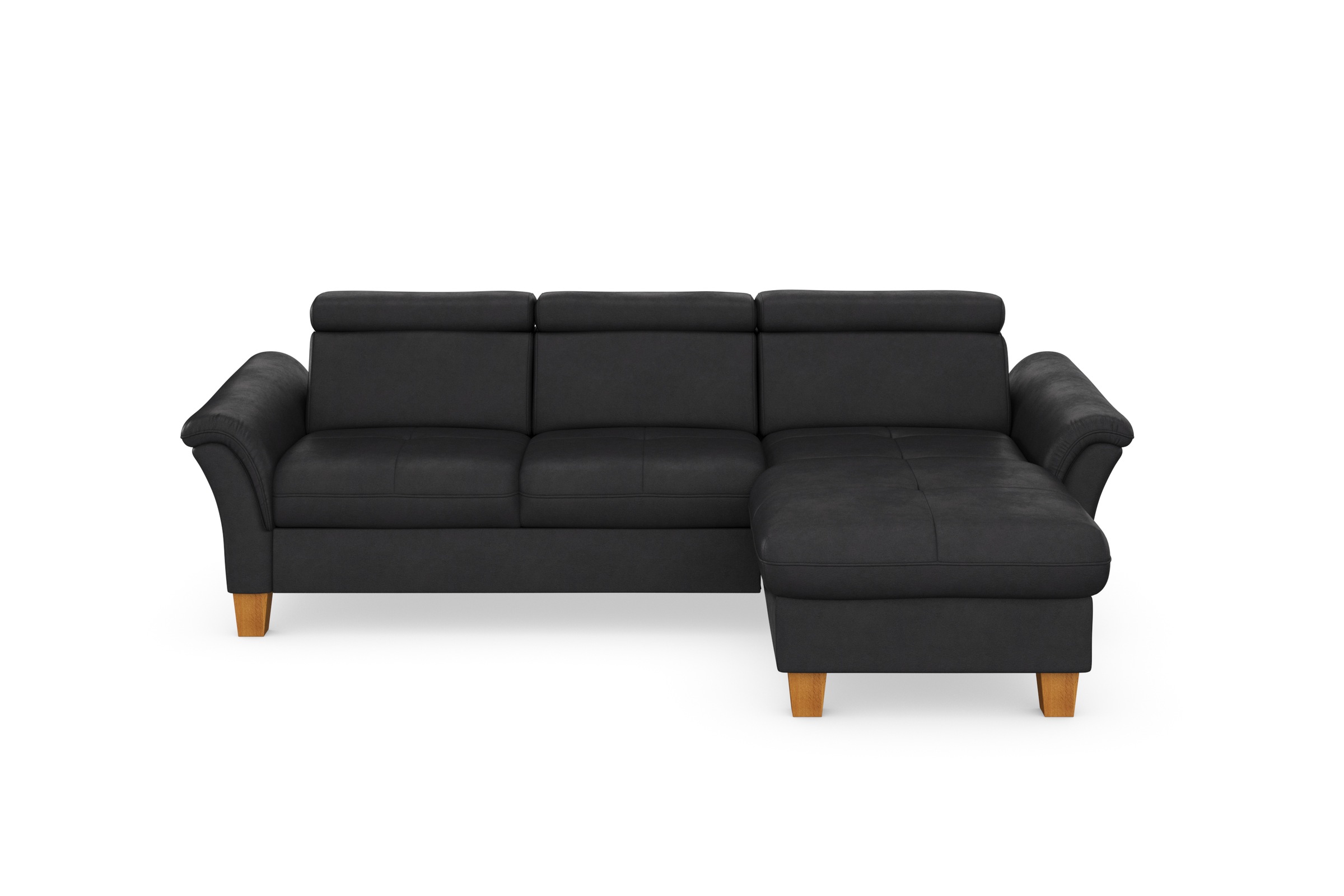 Home affaire Ecksofa »Lindgren L-Form«, wahlweise mit Bett mit klappbaren Rollen, Kasten und Kopfverstellung