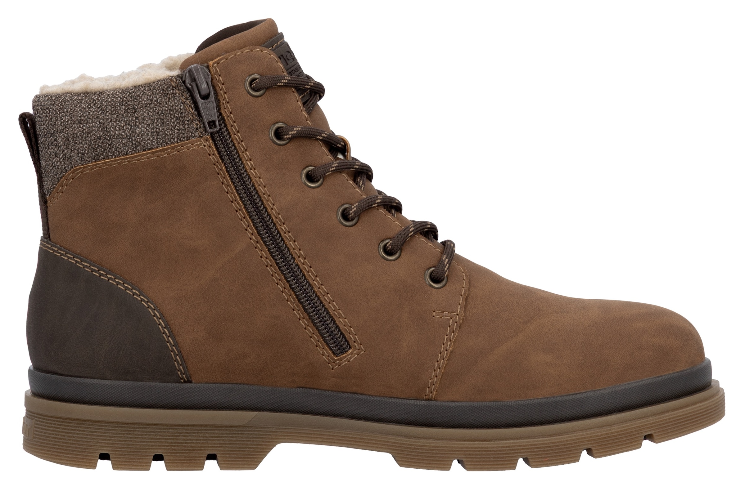 Rieker Winterstiefelette, Winterboots, Schnürboots mit Innenreißverschluss und RiekerTex