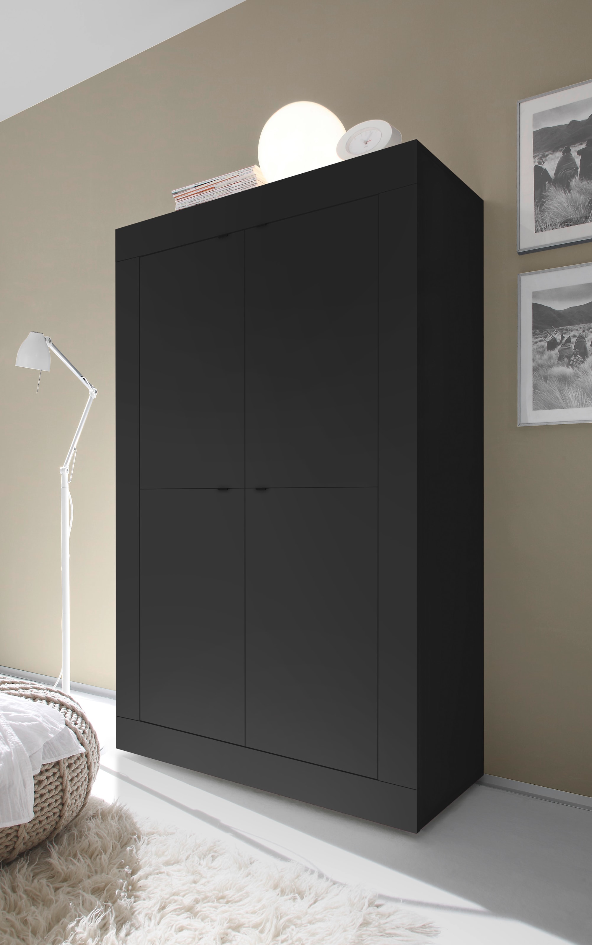 INOSIGN Highboard »Basic Höhe 162 cm, Breite 102 cm, Kommode 4 Türen, Hochkommode«, Metallgriff, moderne Rahmenoptik, viel Stauraum, Farbauswahl