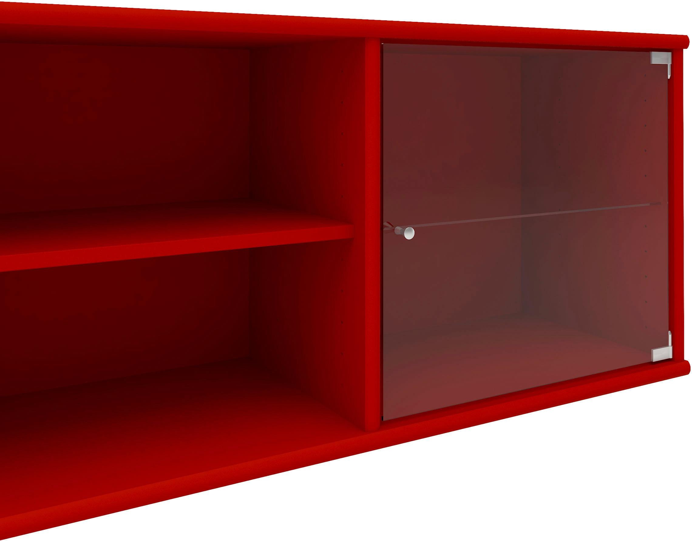 Hammel Furniture Regal »Mistral, Hochwertig Lowboard, hängend/stehend montierbar«, mit zwei Glastüren, B: 177 cm, lowboard, anpassungsbar Designmöbel