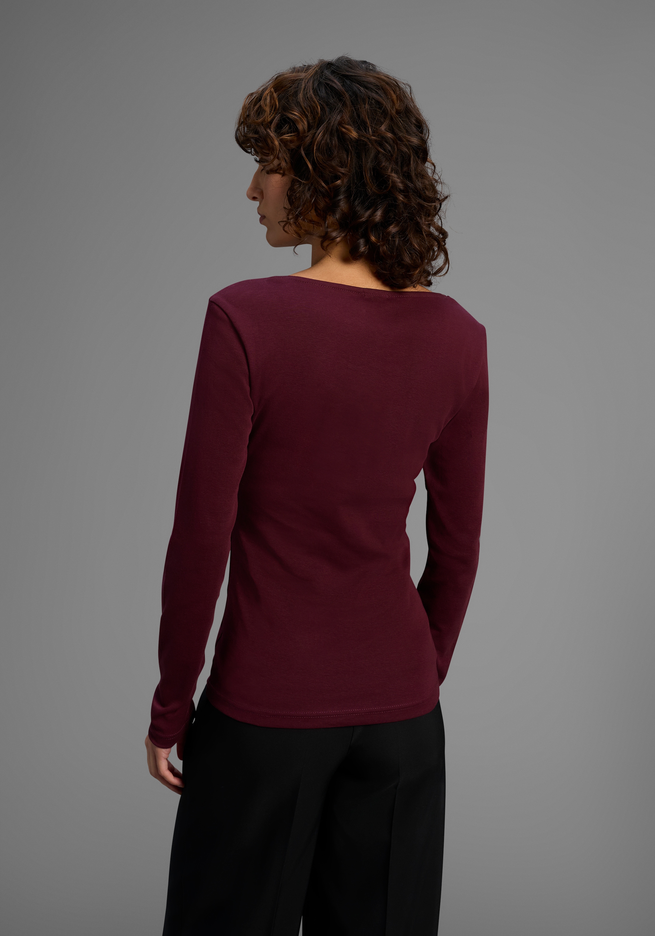 Laura Scott Longsleeve Packung, 2 Stk. tlg. mit toller Spitzenkante - NEUE KOLLEKTION