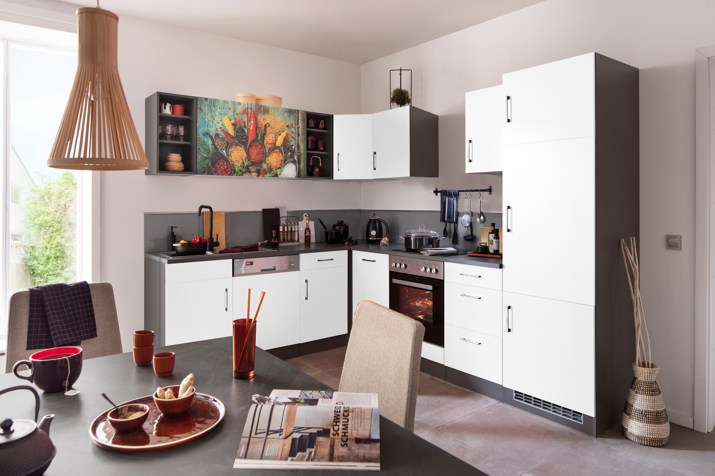 KOCHSTATION Küchenzeile »KS-Paris – Küchen mit einzigartigen Fotomotiven au günstig online kaufen