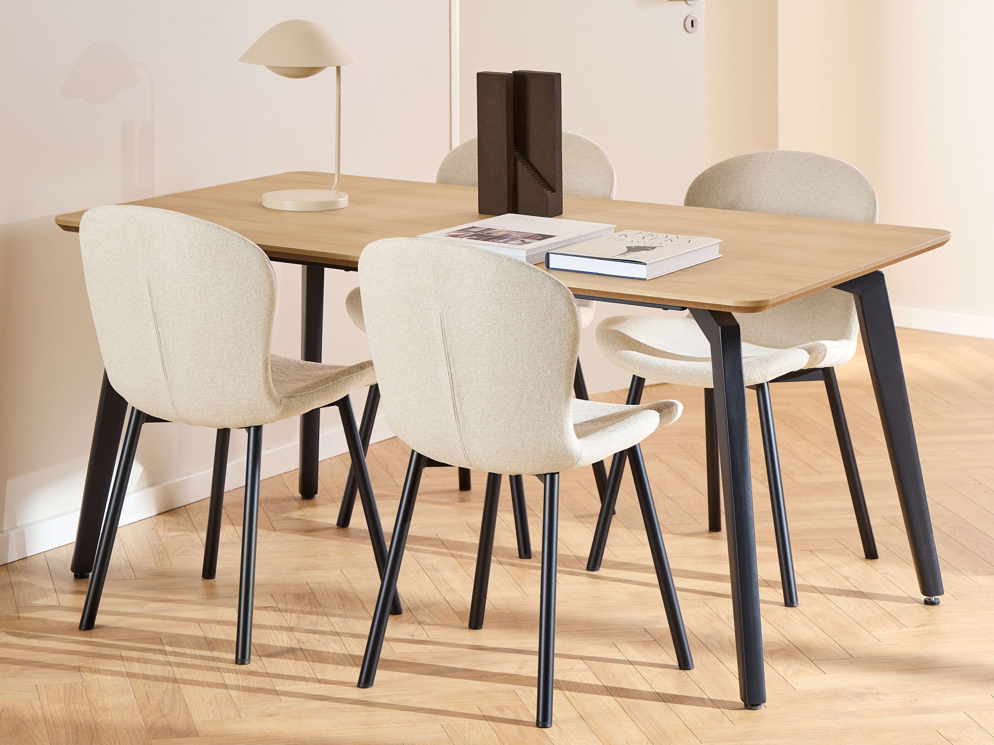 ACTONA GROUP Esszimmer-Set »Essgruppe, Speisetisch mit Wohnzimmerstühlen«, günstig online kaufen
