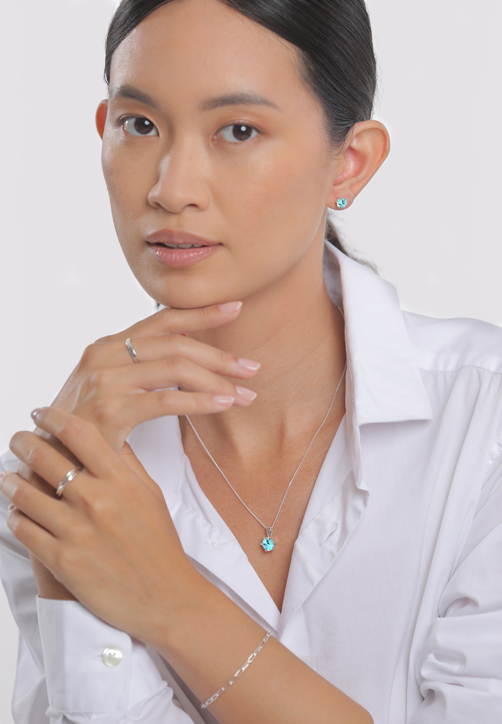 Elli Schmuckset »925 Sterling Silber, mit Kristallen von Swarovski®« ()