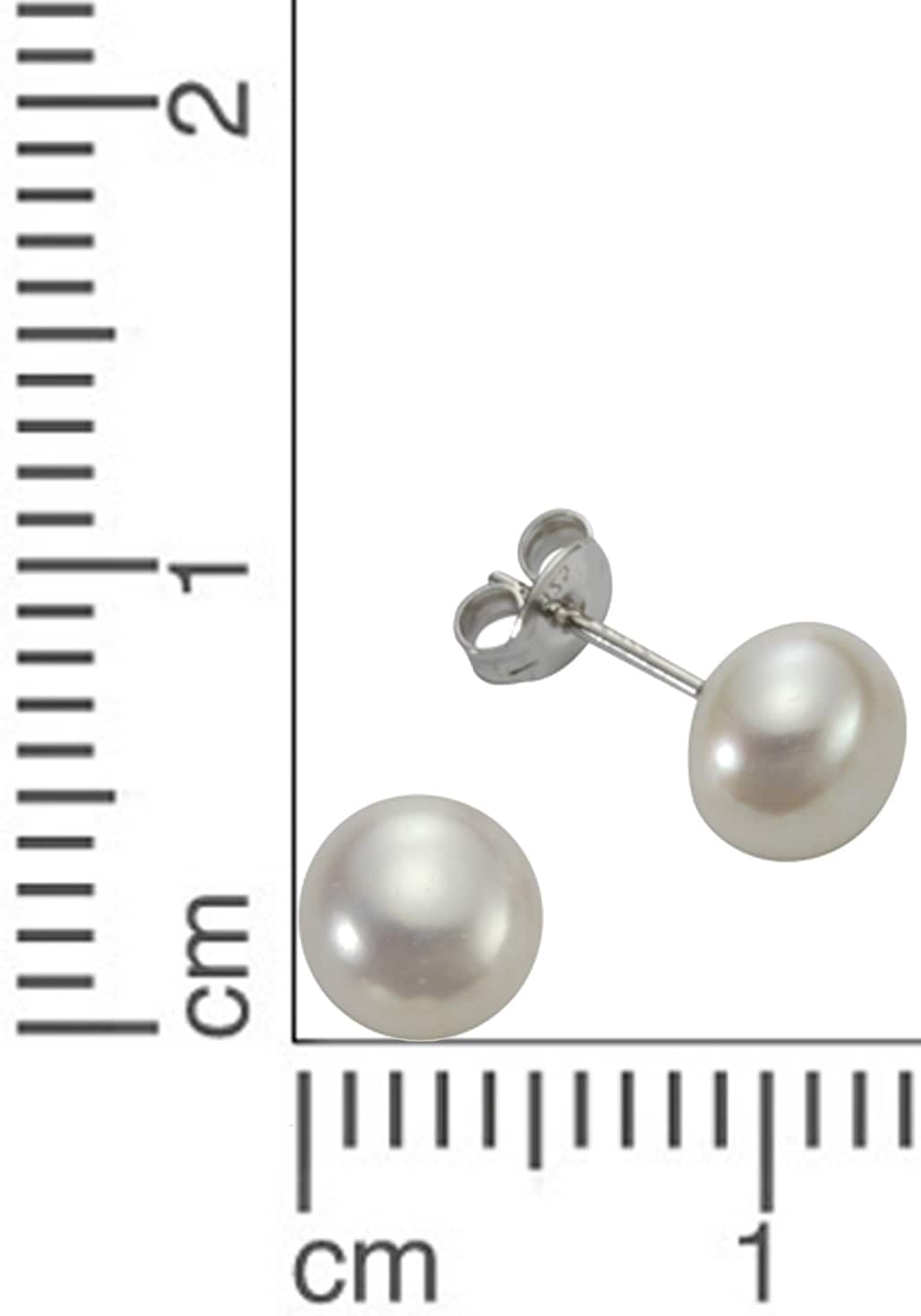 Firetti Paar Ohrstecker »Schmuck Geschenk Ohrschmuck Perle«, mit Süßwasserzuchtperle
