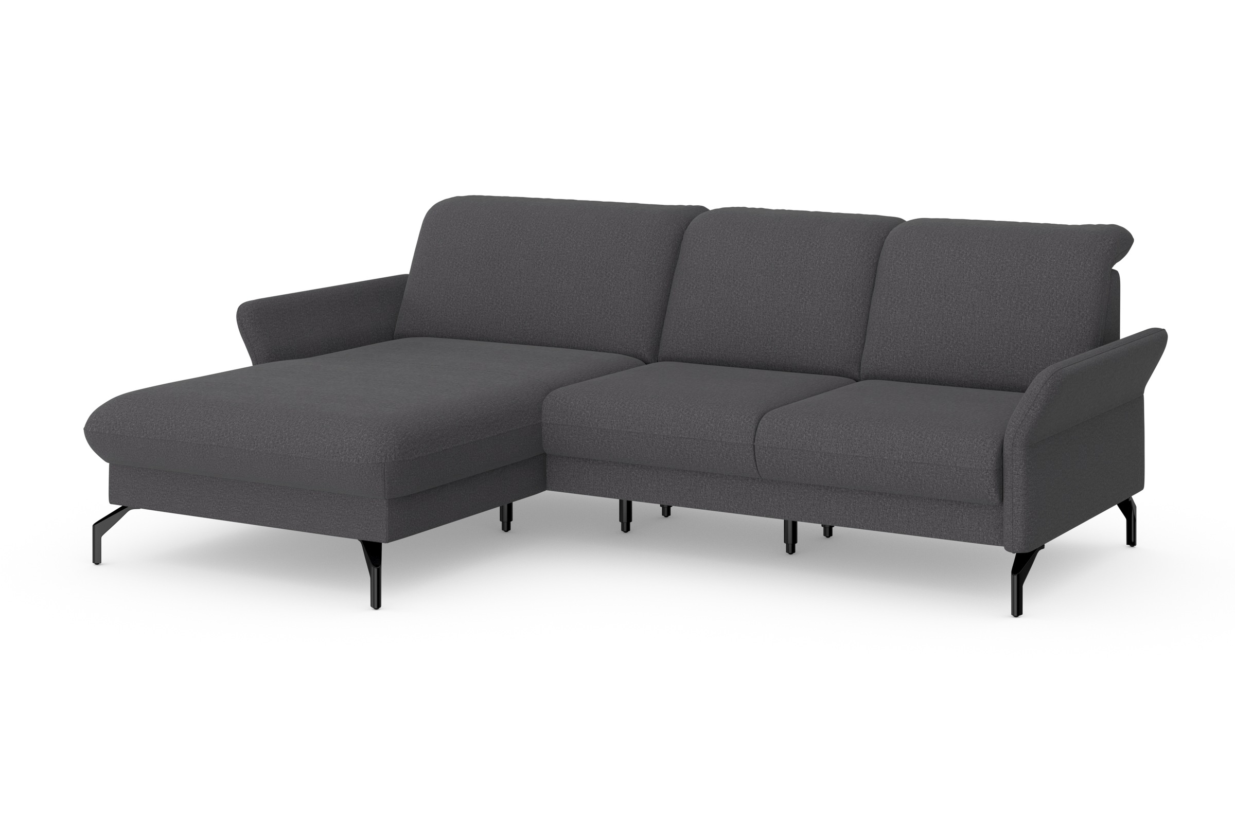 sit&more Ecksofa »Fashion L-Form«, wahlweise mit Kopfteilverstellung und Vorziehsitz, motorisch