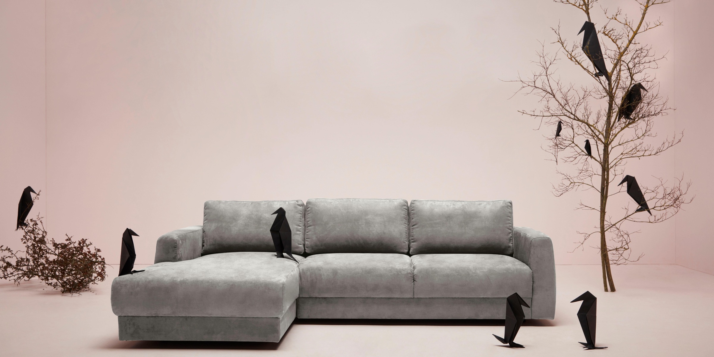 andas Ecksofa »Hobro L-Form«, in 3 Bezugsqualitäten in vielen Farben, Design by Morten Georgsen