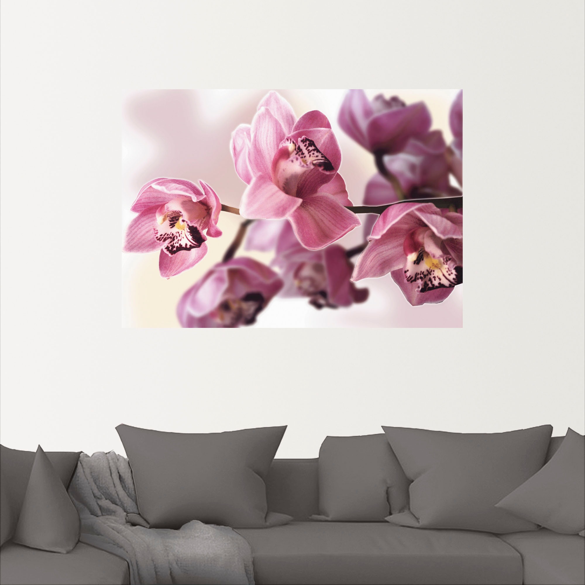 Artland Wandbild »Rosa Orchidee«, Blumenbilder, (1 St.), als Alubild, Outdoorbild, Leinwandbild, Poster, Wandaufkleber