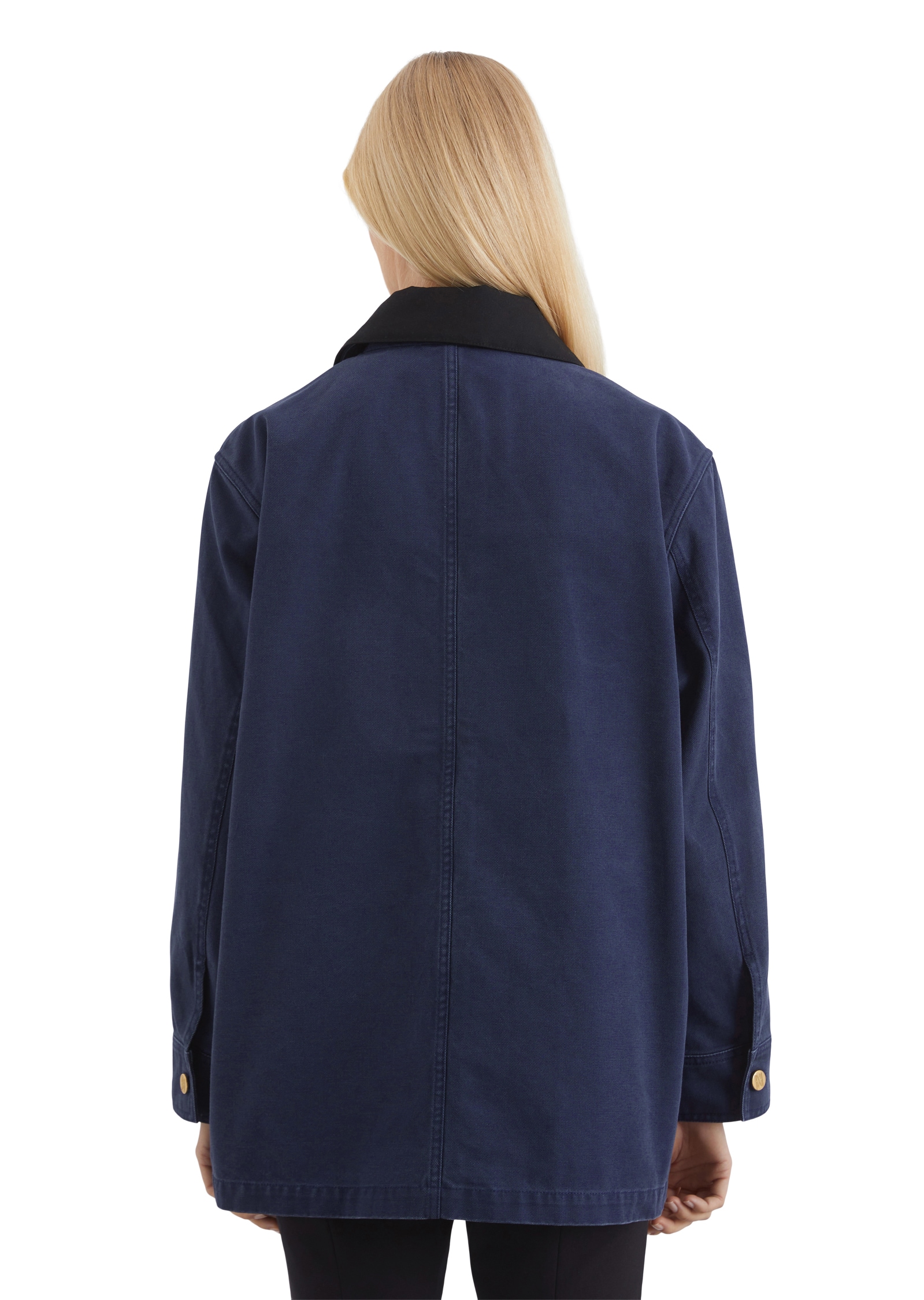 Marc O'Polo Canvasjacke, mit farblich abgesetztem Kragen