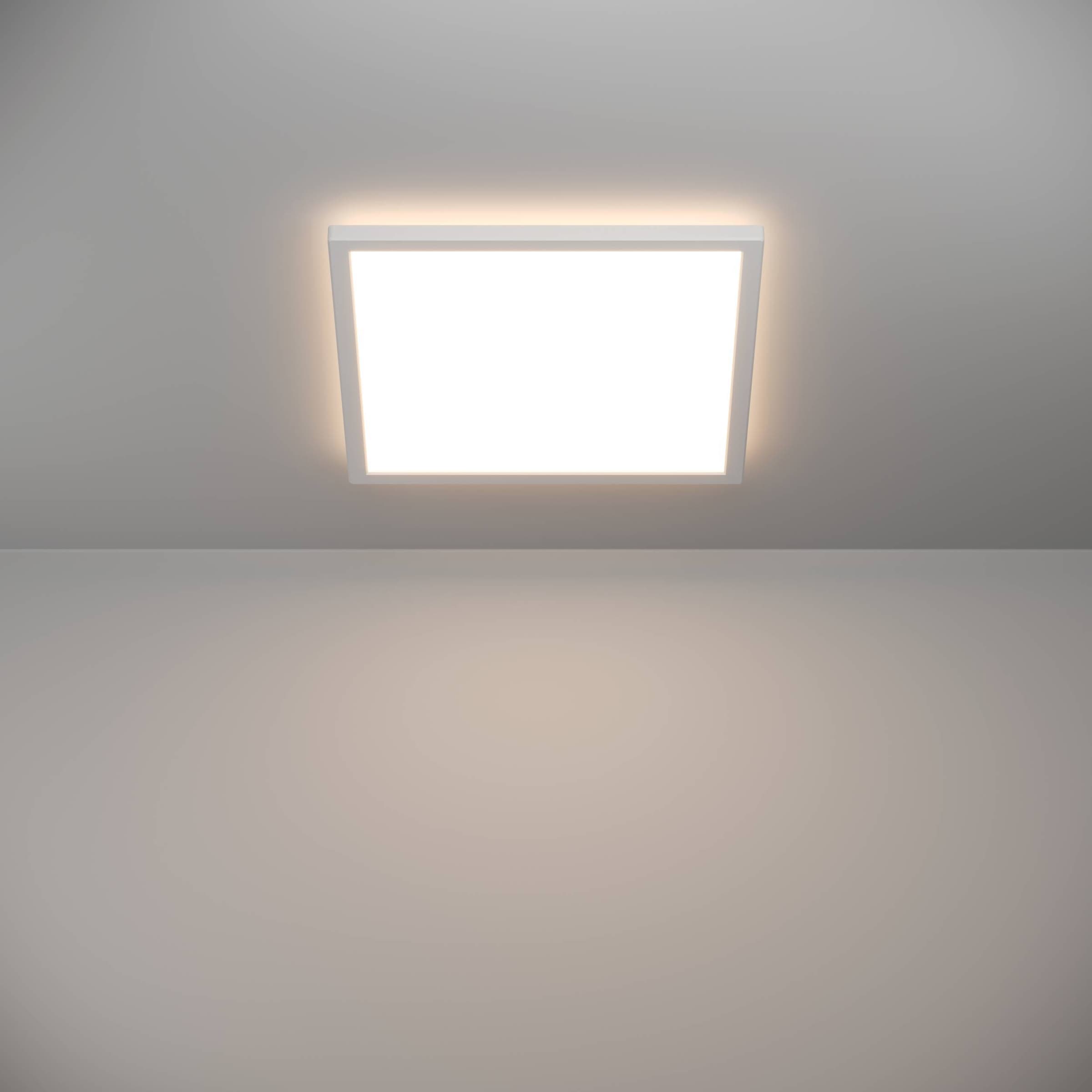 EGLO Deckenleuchte »Rovito-R Deckenlampe, Deckenbeleuchtung, Badlampe, Kunststoff, IP44« LED-Modul 1 Stk. Kaltweiß | Neutralweiß | Warmweiß Wand-/Deckenleuchte - L39 x B39 x H3 cm - weiß - 17,6W inkl.