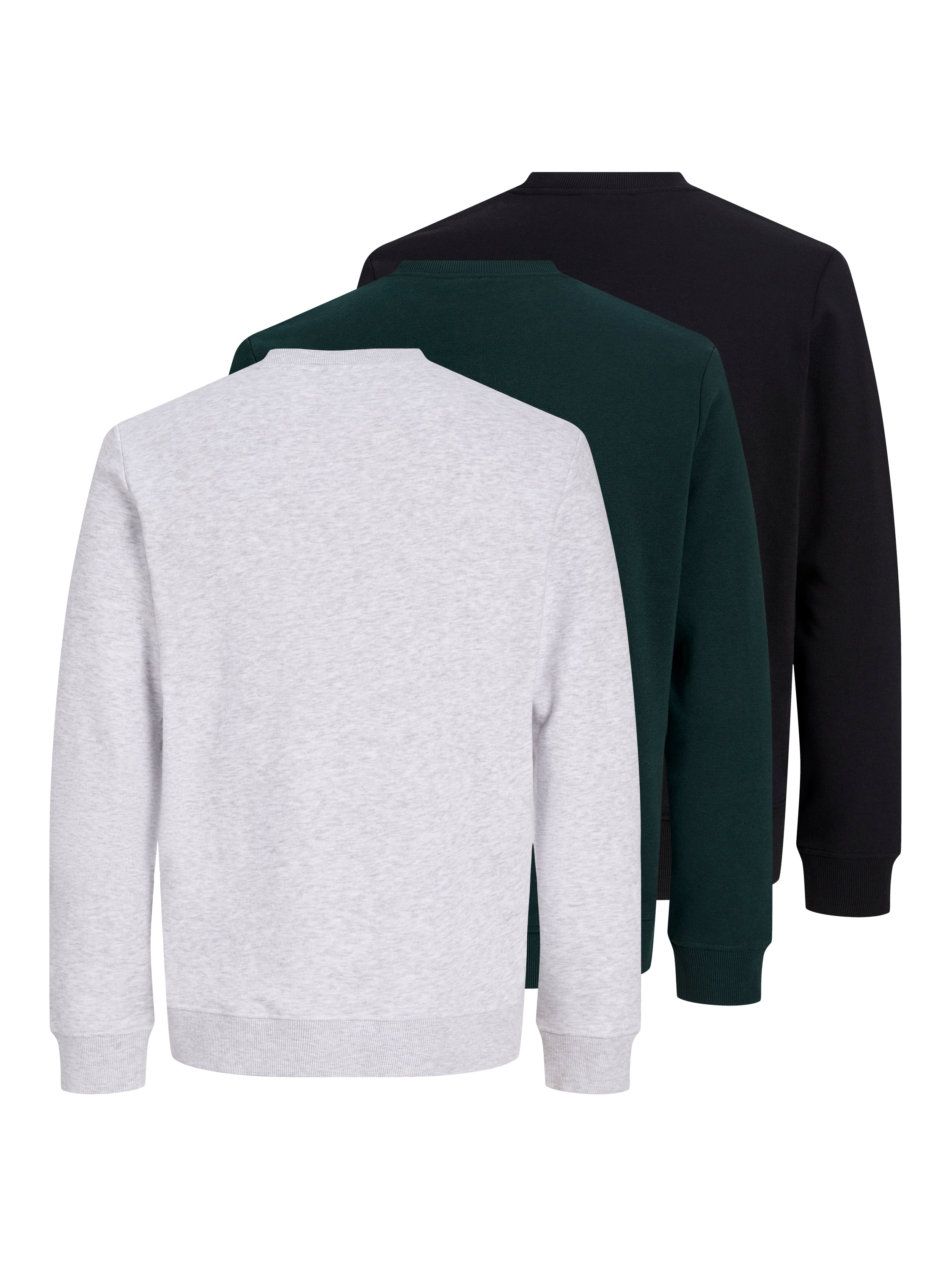 Jack & Jones Sweatshirt »JJAERO SWEAT CREW NECK 3PK MP«, 3 Materialmix,
