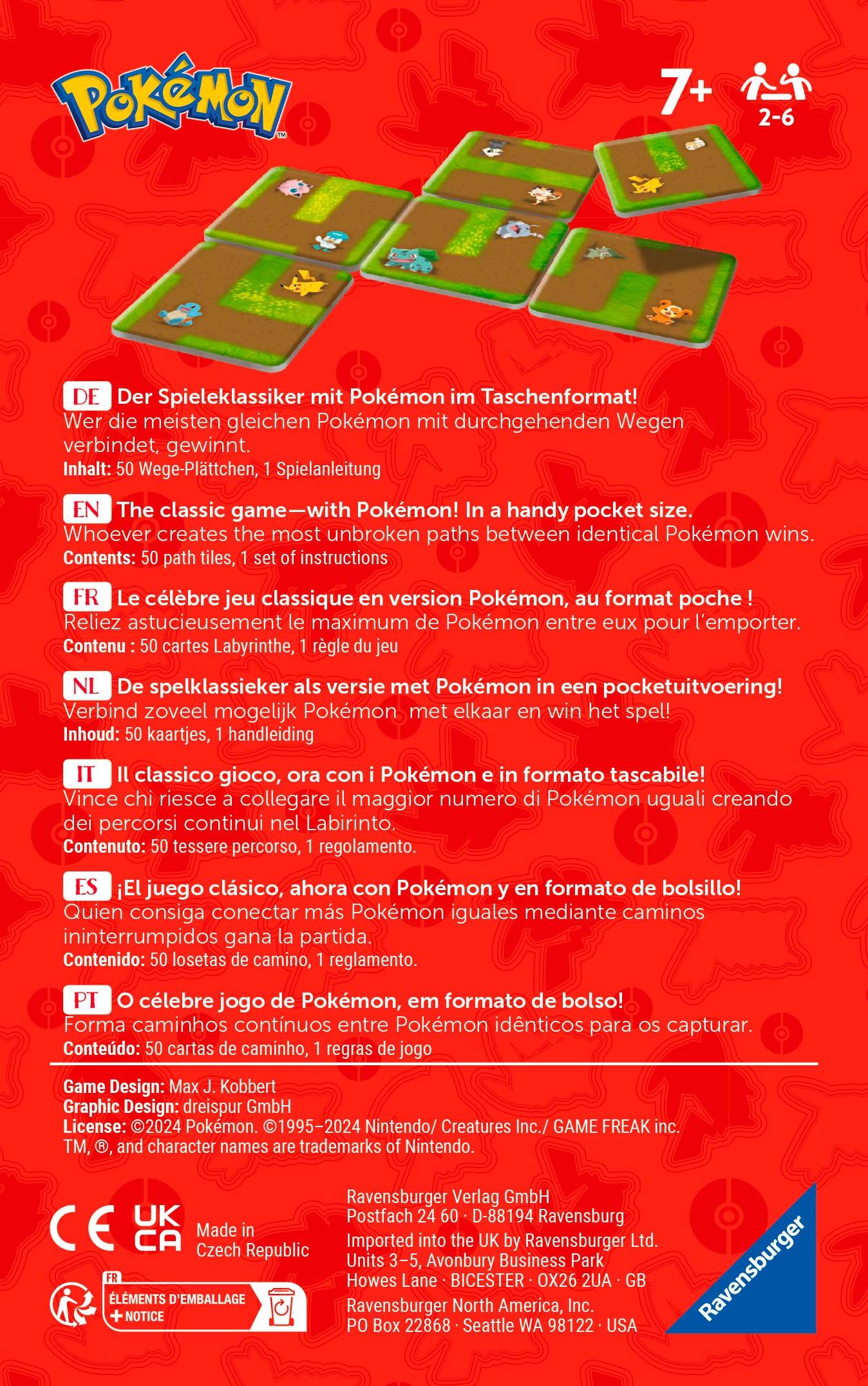 Ravensburger Spiel »Mitbringspiel »Pokémon Labyrinth Connect«« Made in Europe