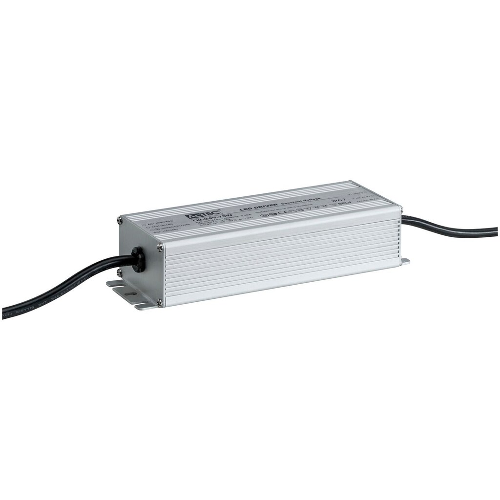 Paulmann Trafo »Outdoor Plug & Shine Power Supply Silber Alu«, (Packung, 1 St.), IP67 230/24V DC 75W