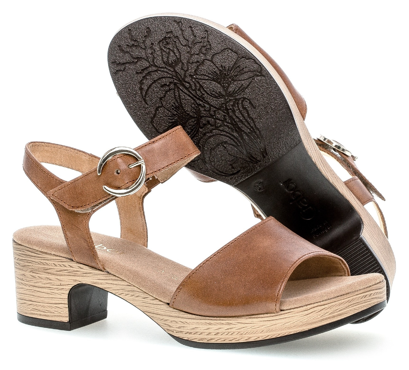 Gabor Sandalette »KRETA«  , Blockabsatz, Sommerschuh, Sandale mit Zierschnalle, Weite G (weit)