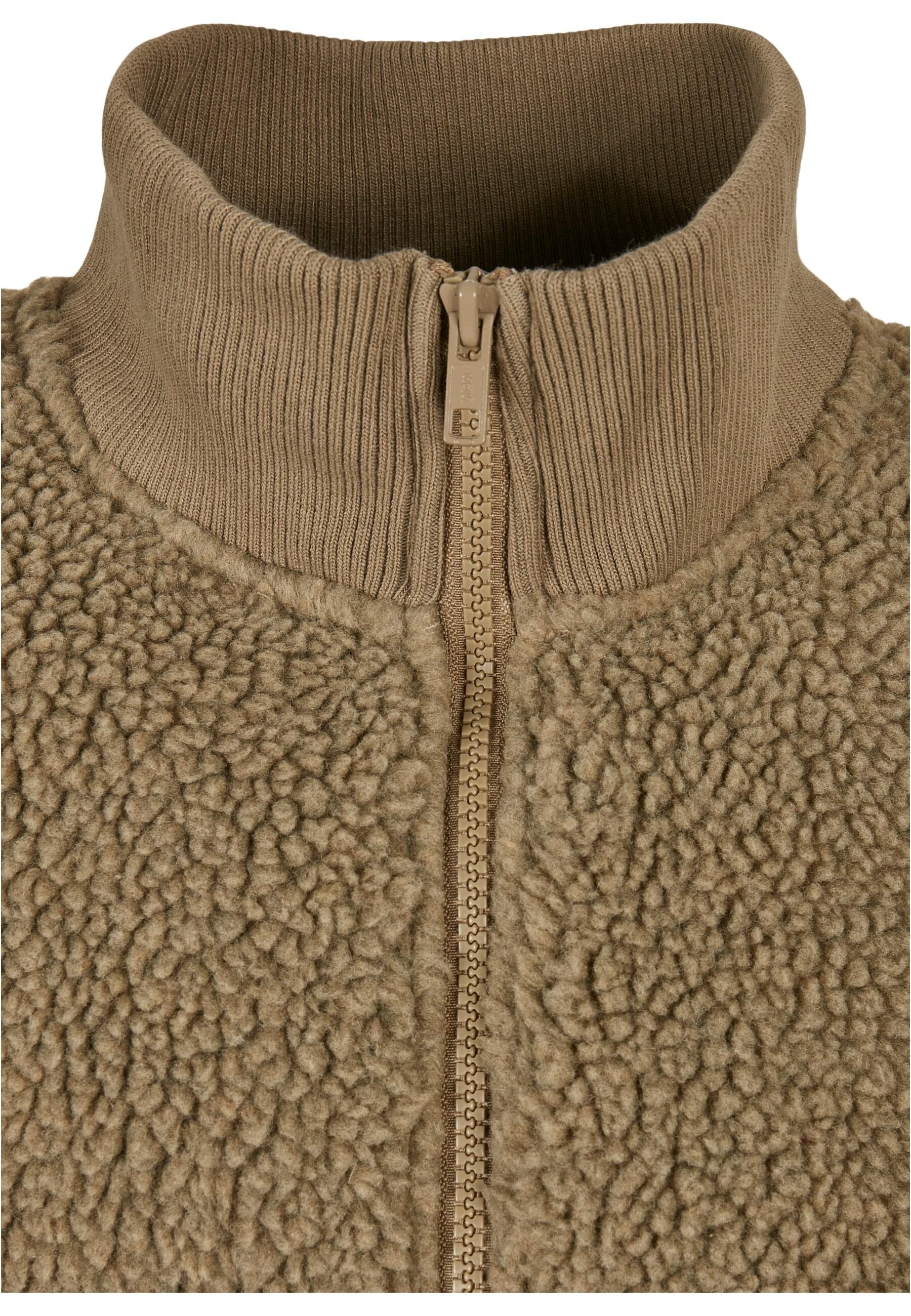 URBAN CLASSICS Winterjacke »Urban Classics Herren Boxy Sherpa Jacket« 1 Stk. tlg. ohne Kapuze