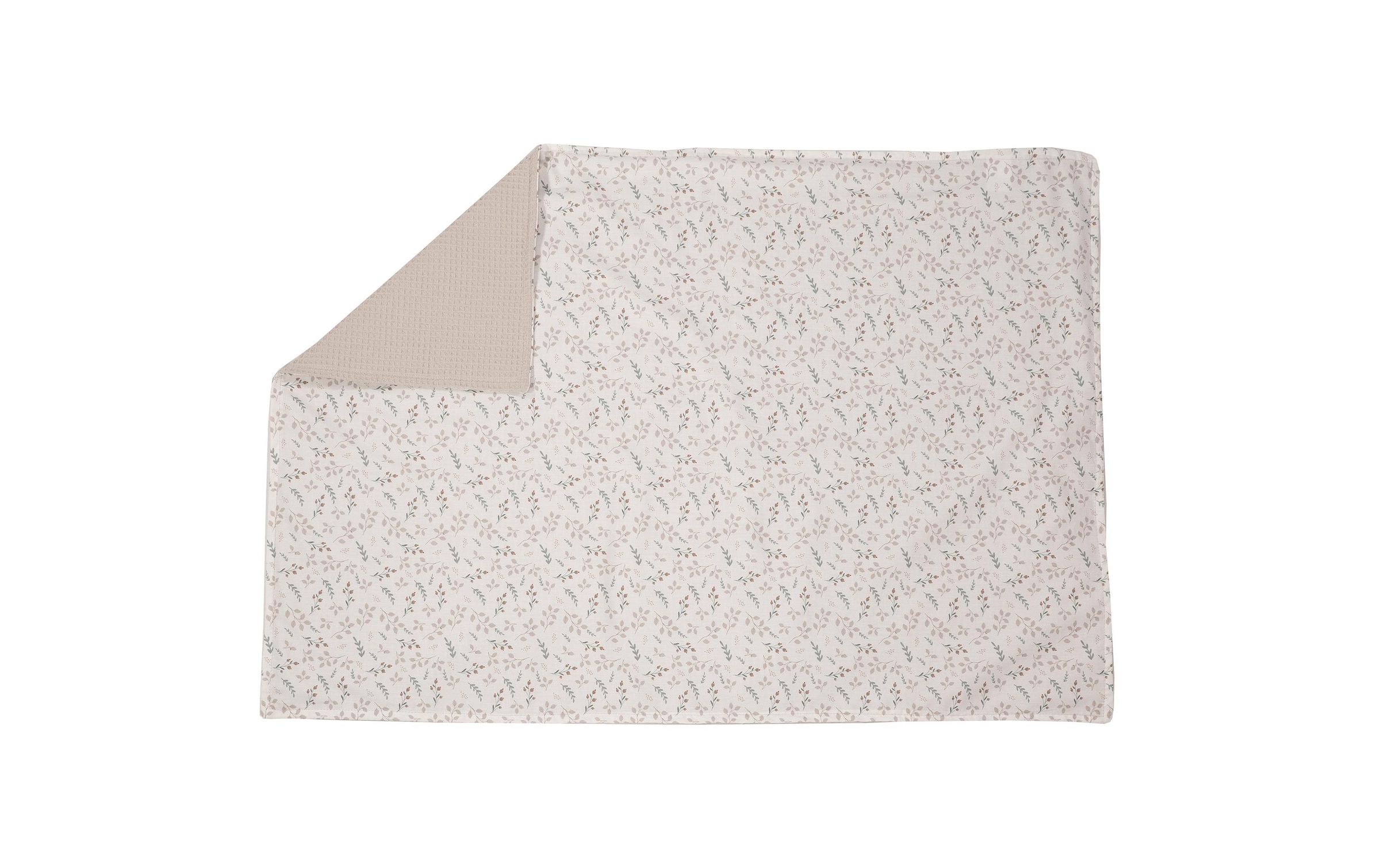 ULLENBOOM ® Babydecke »Waffel Floral Sand 70 x 100 cm«