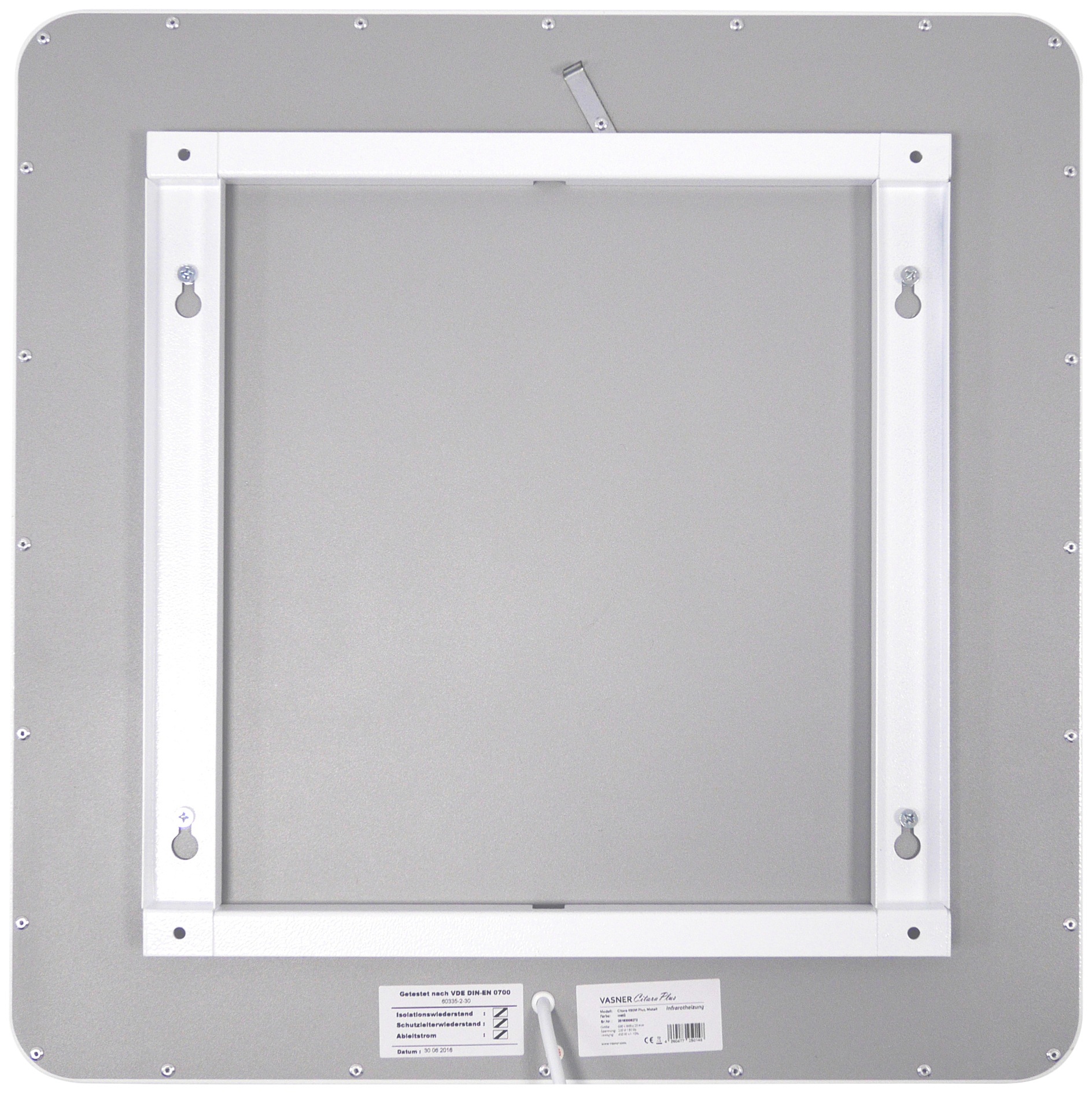 Vasner Infrarotheizung »Metall rund, 1100 W, Citara M Plus«, Infrarot Heizkörper rund, IP44 Bad geeignet