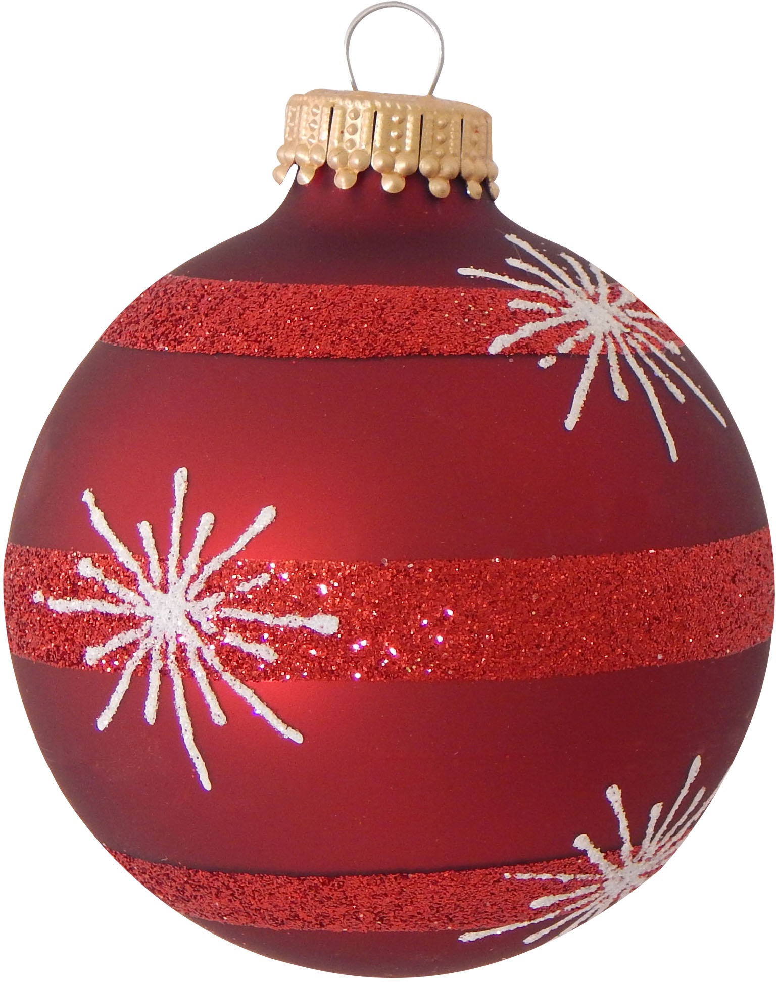 Krebs Glas Lauscha Weihnachtsbaumkugel »CBK90214, Weihnachtsdeko rot, Chris günstig online kaufen