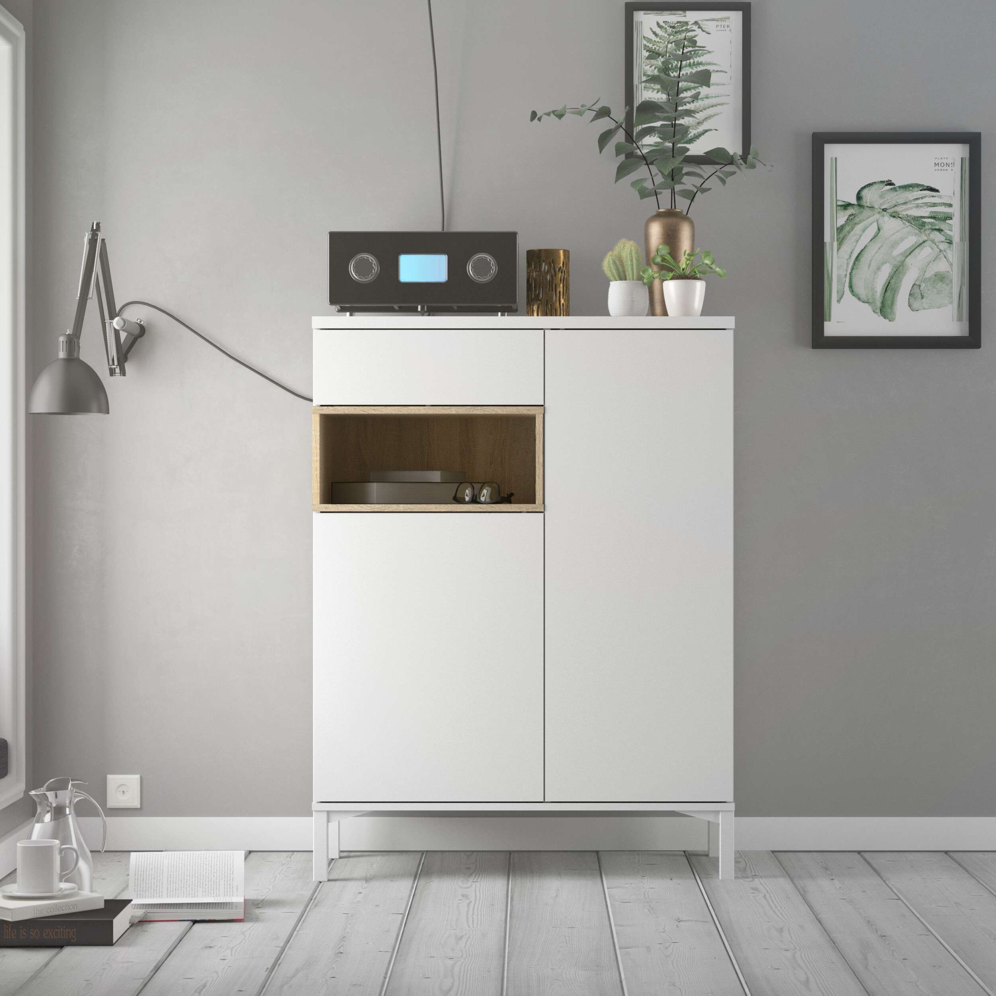 INOSIGN Highboard »Roommers, Anrichte, Stauraum, Sideboard«, Kommode, Höhe günstig online kaufen